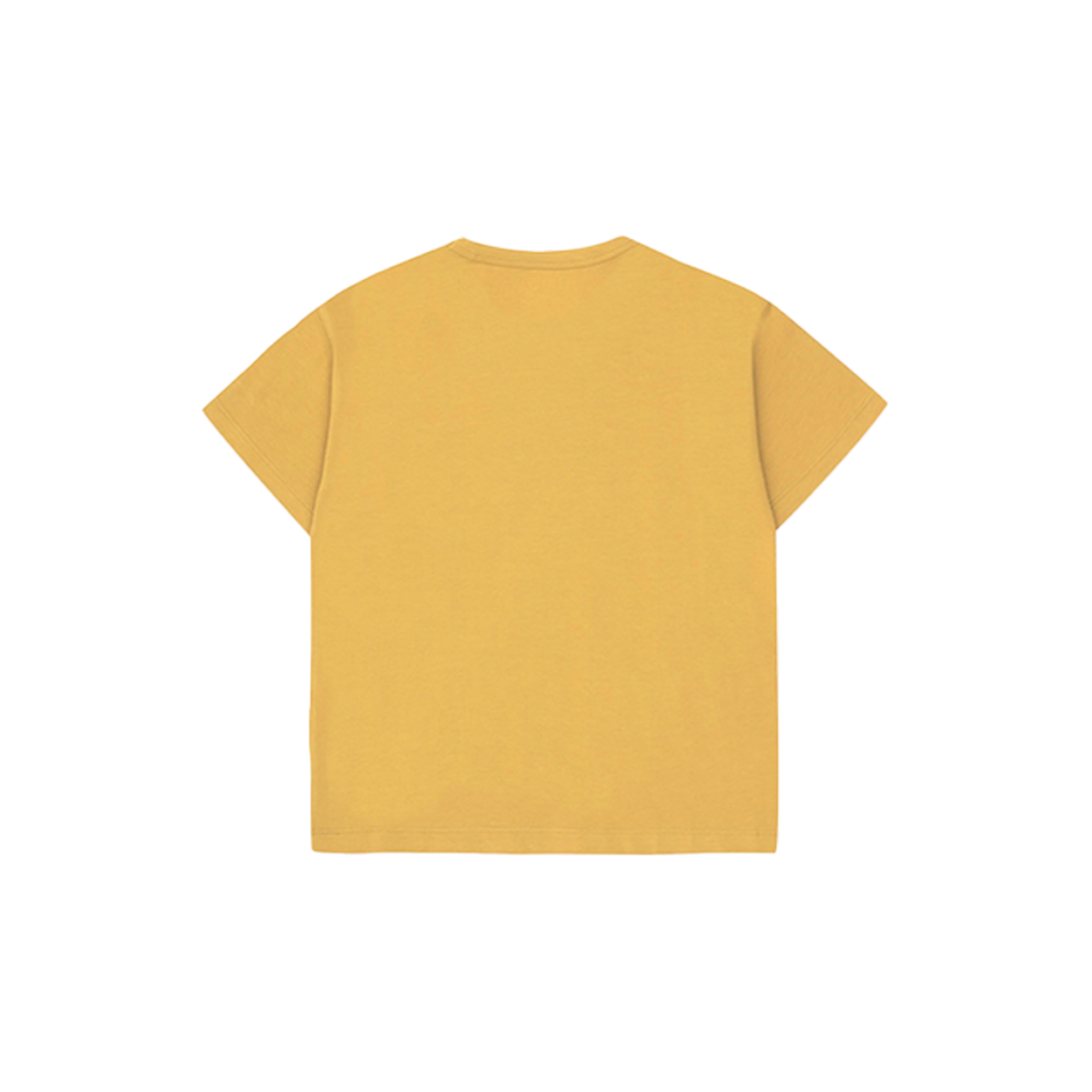 라메종드도도(LA MAISON DE DODO) Basic Dodo Short Sleeve T-Shirt with  Squirrel Descending with Dandelion (Amber Yellow)_반팔티