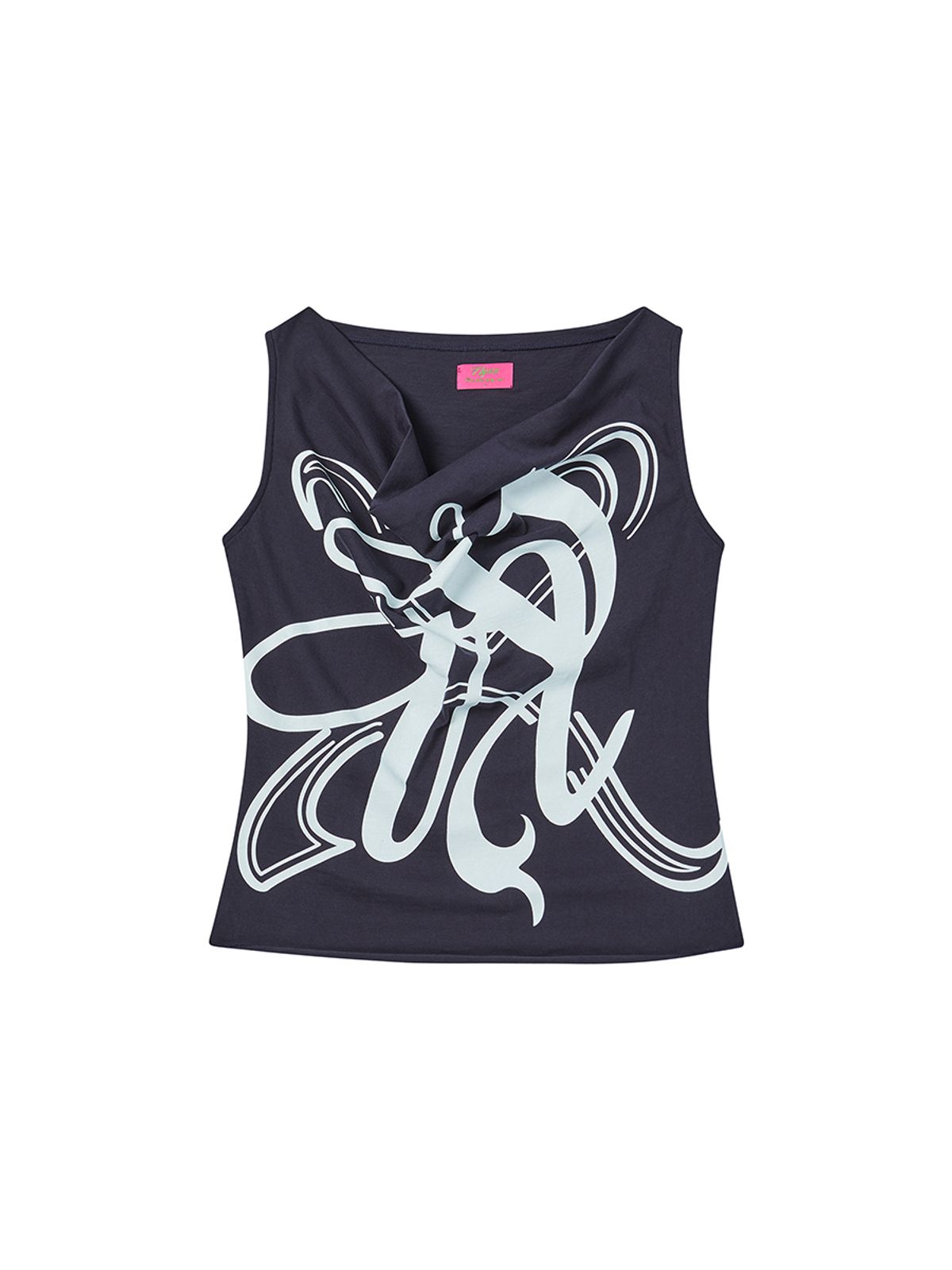엔와이엑스엑스(NYXX) EMBLEM DRAPE TOP NAVY