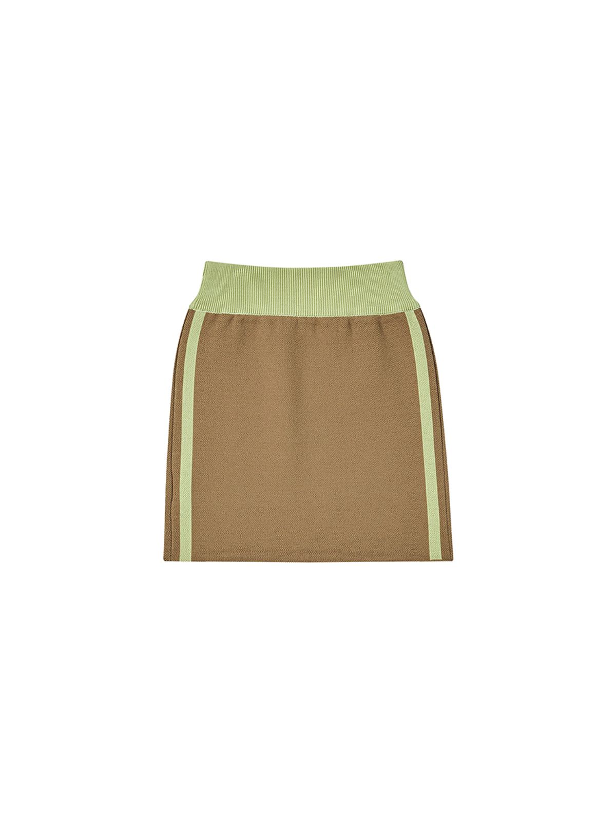 엔와이엑스엑스(NYXX) 2-WAY SLANT LOGO TOP SKIRT KHAKI