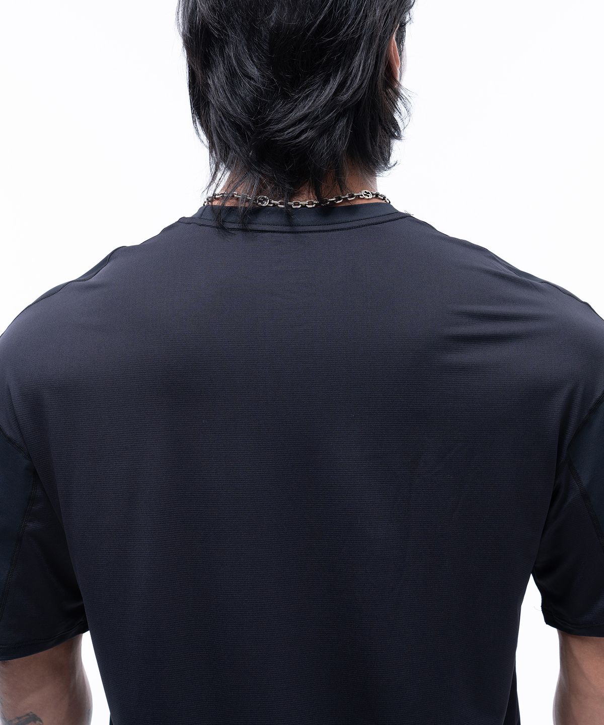 피지컬가먼츠(PHYSICAL GARMENTS) P2407 메쉬배색 기능성 오버핏반팔 [블랙]