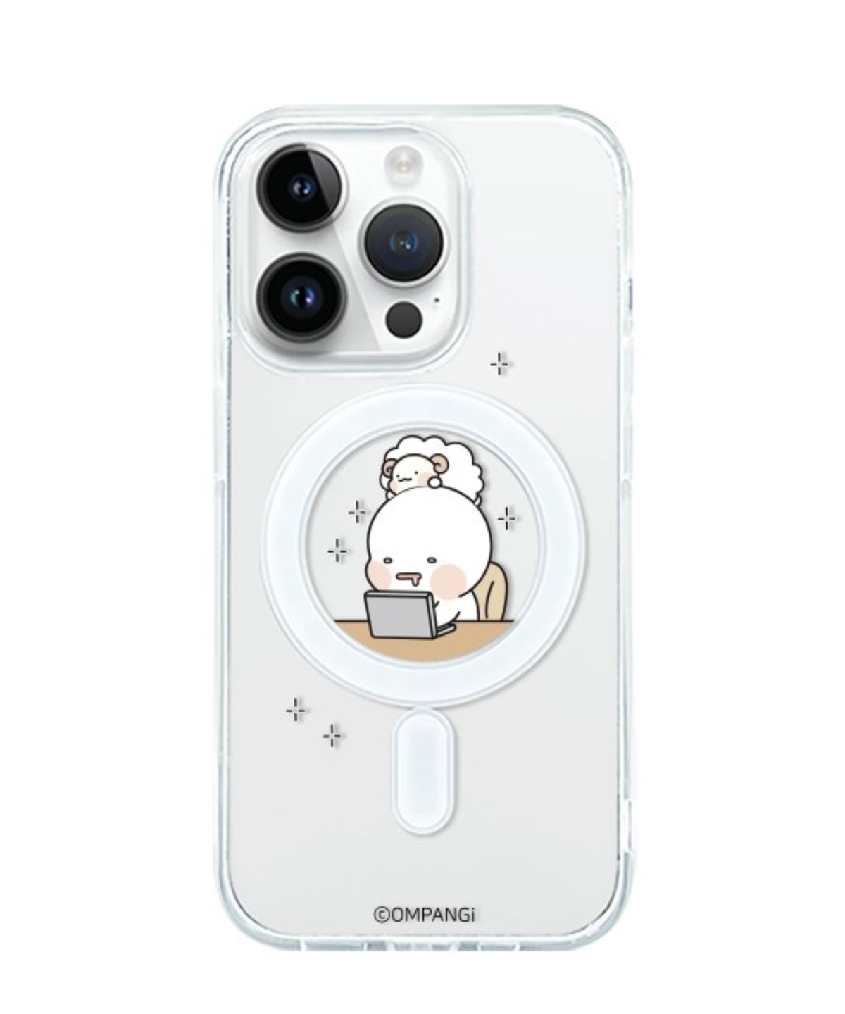 케이스픽스(CASEFIX) 옴팡이 캐릭터 럽팡 맥세이프 젤하드 디자인 케이스 아이폰 시리즈 전기종