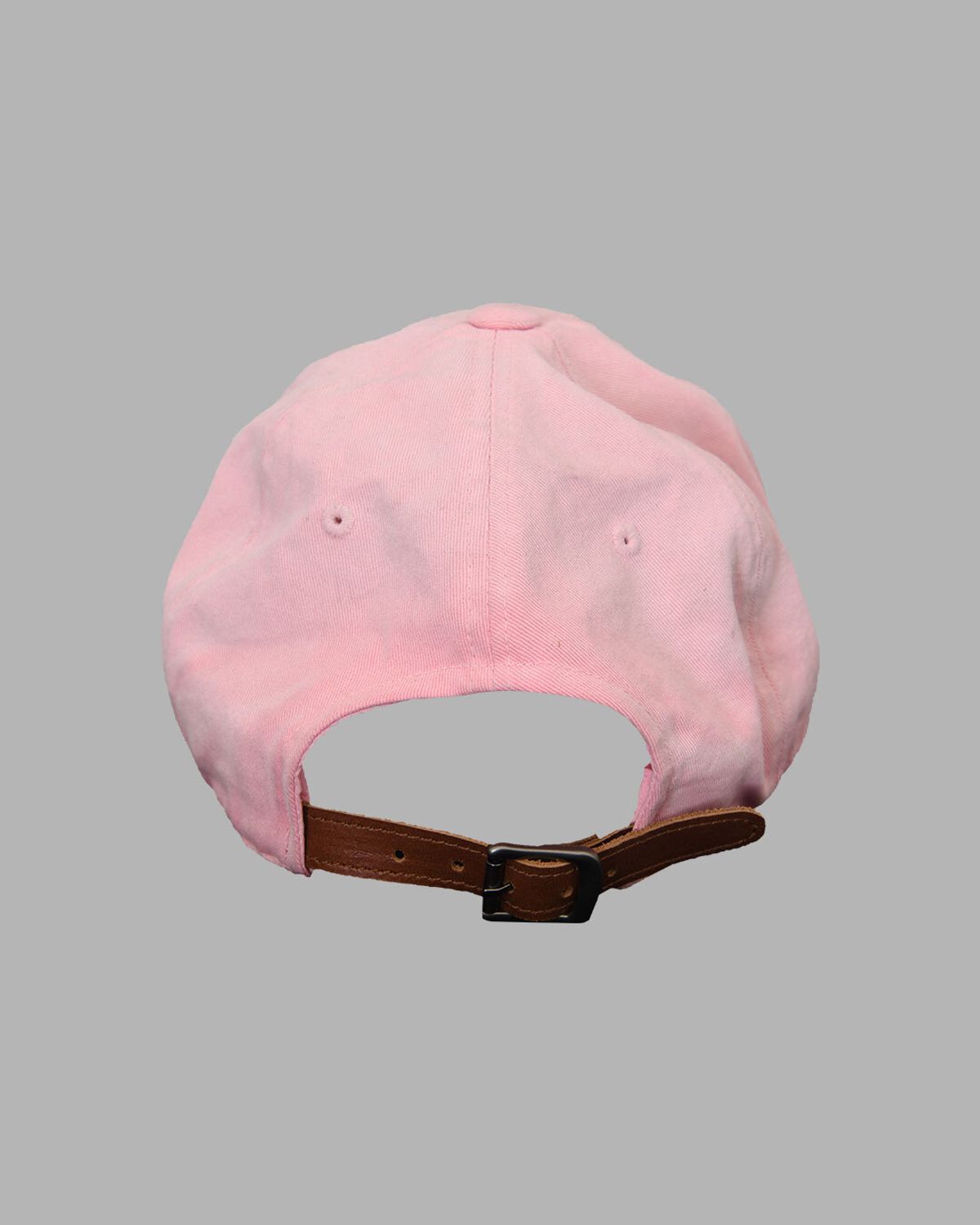 더뮤지엄비지터(THEMUSEUMVISITOR) SMILE LOGO WASHED BALLCAP (PINK)