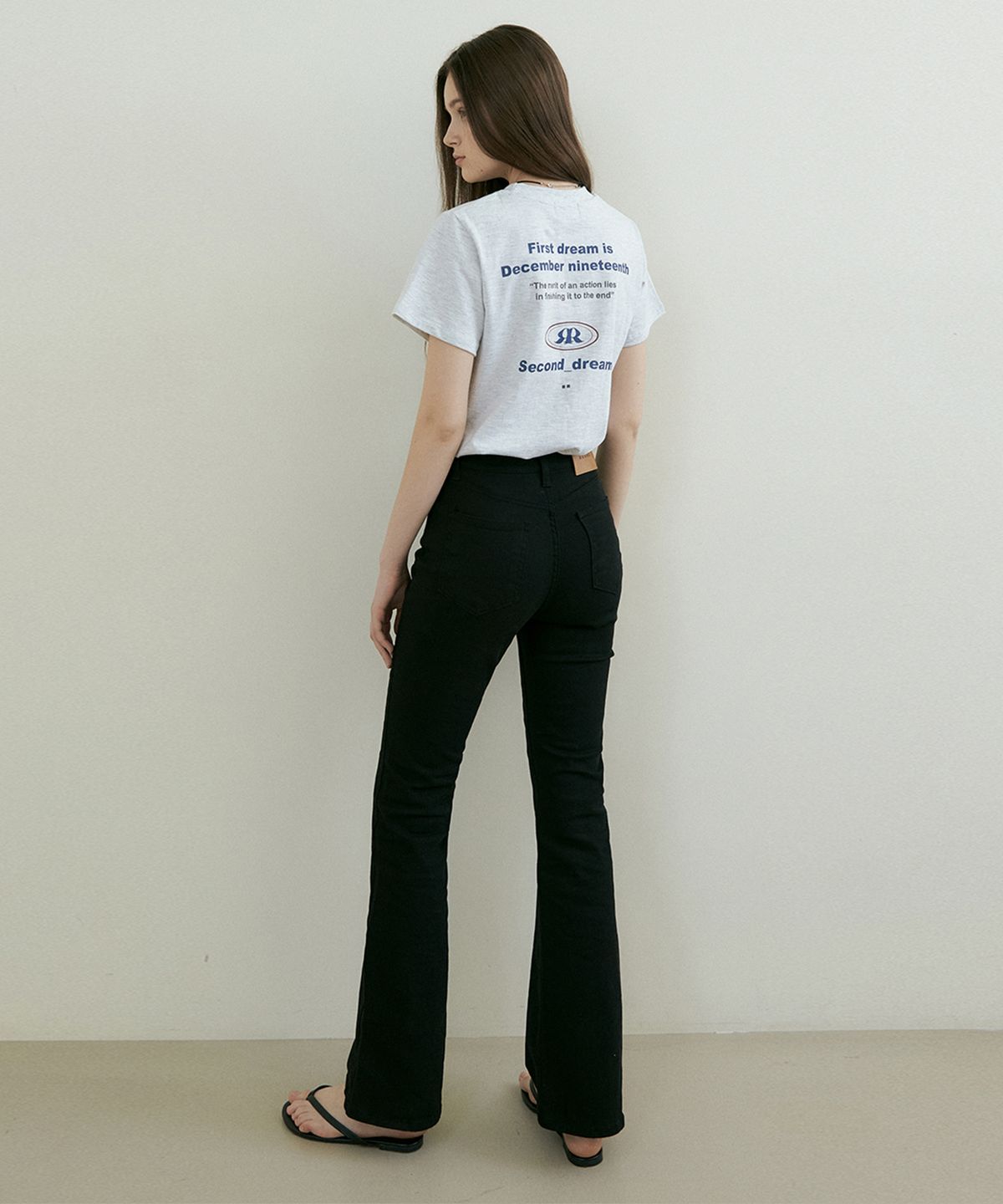 리올그(REORG) PRINTING T-SHIRTS W/MELANGE