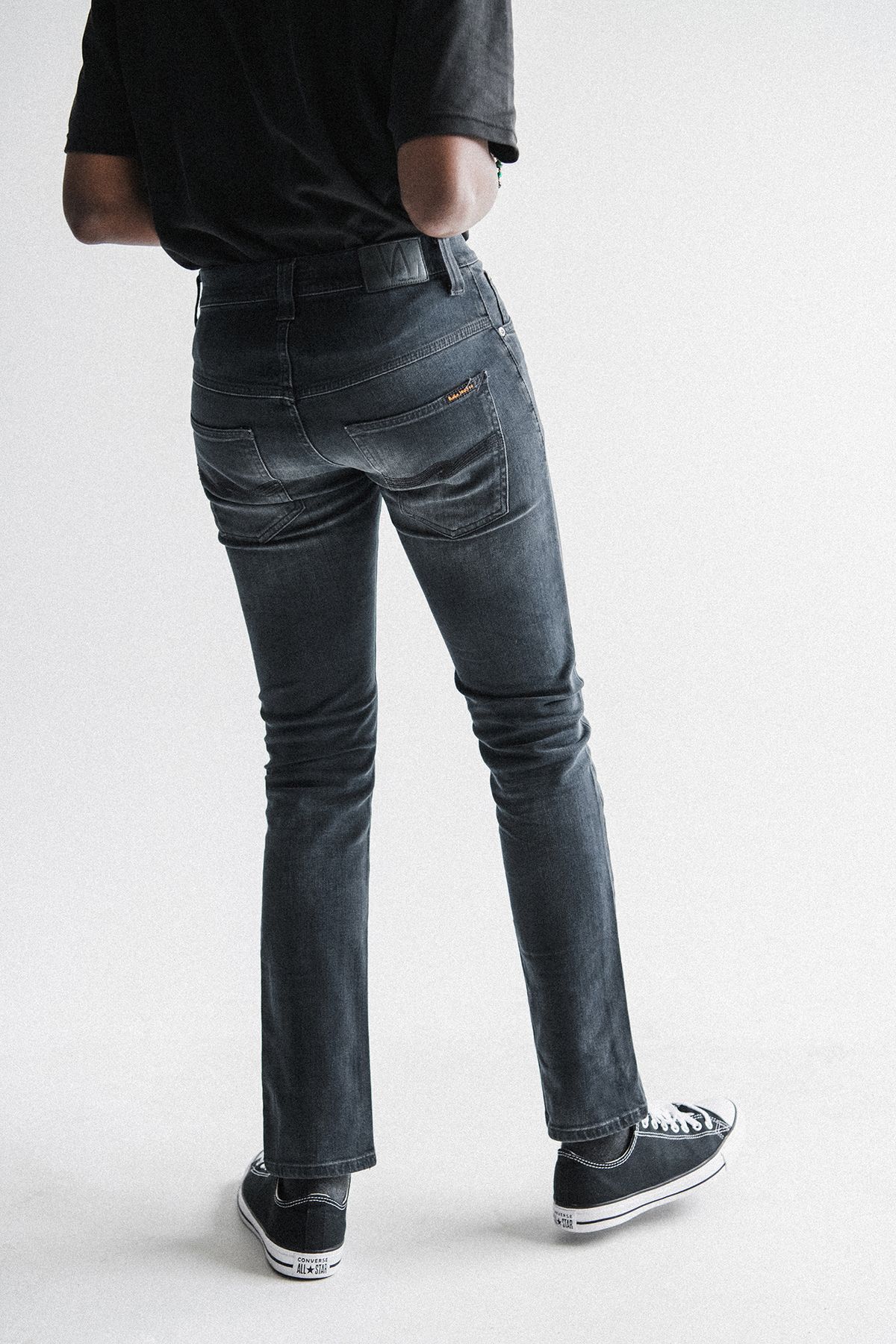 누디진(NUDIEJEANS) 씬핀 Org Black And Grey 111300