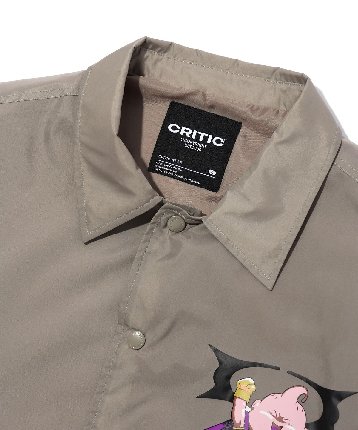 크리틱(CRITIC) CRITIC X DRAGON BALL Z MAJIN BUU COACHJACKET BEIGE
