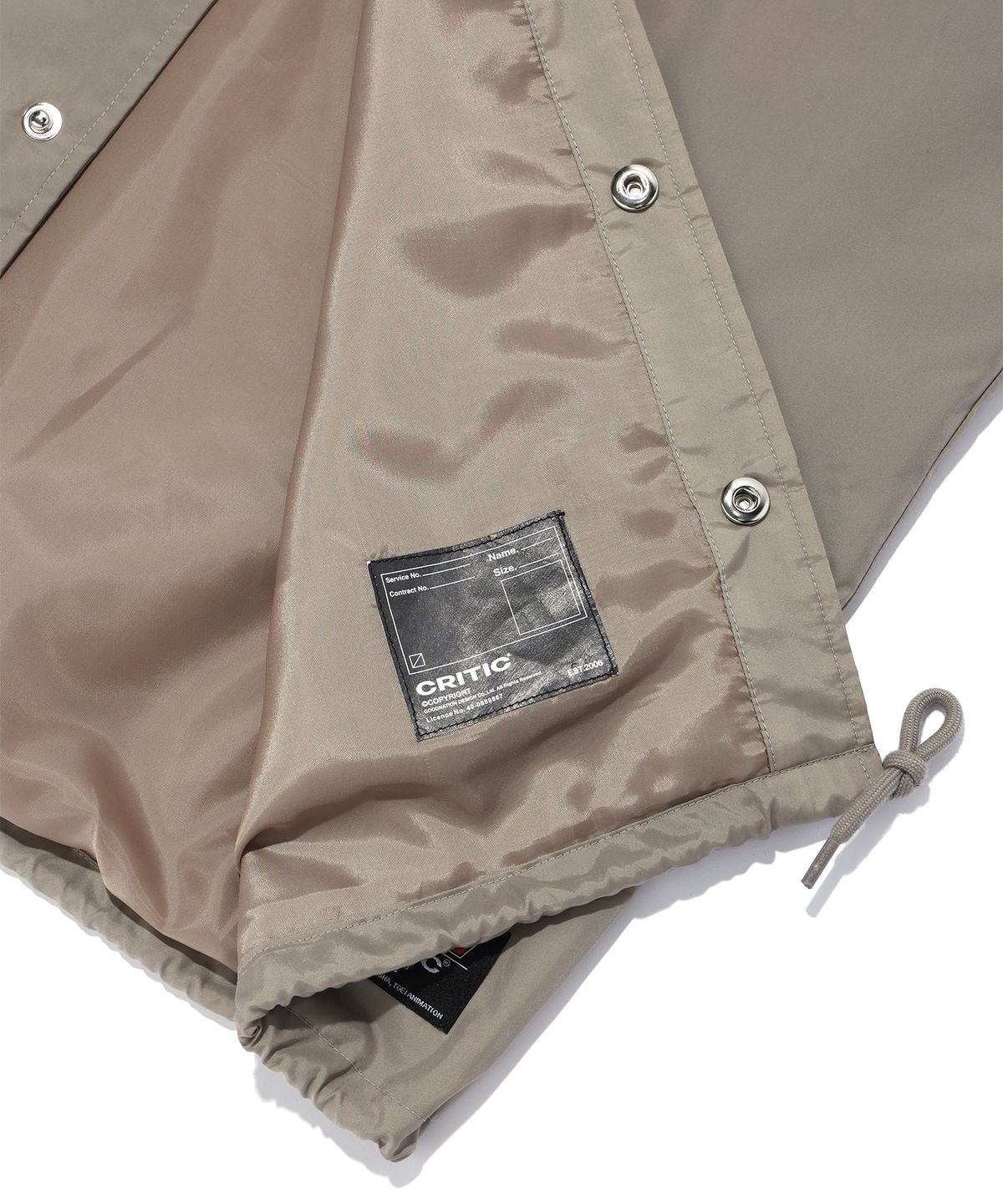 크리틱(CRITIC) CRITIC X DRAGON BALL Z MAJIN BUU COACHJACKET BEIGE
