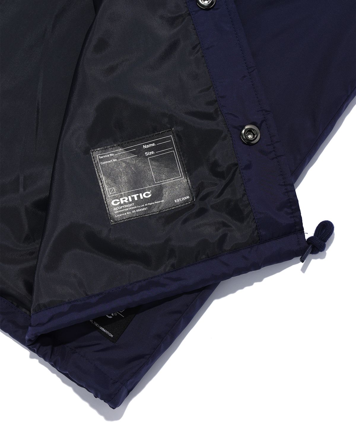 크리틱(CRITIC) CRITIC X DRAGON BALL Z MAJIN BUU COACHJACKET NAVY