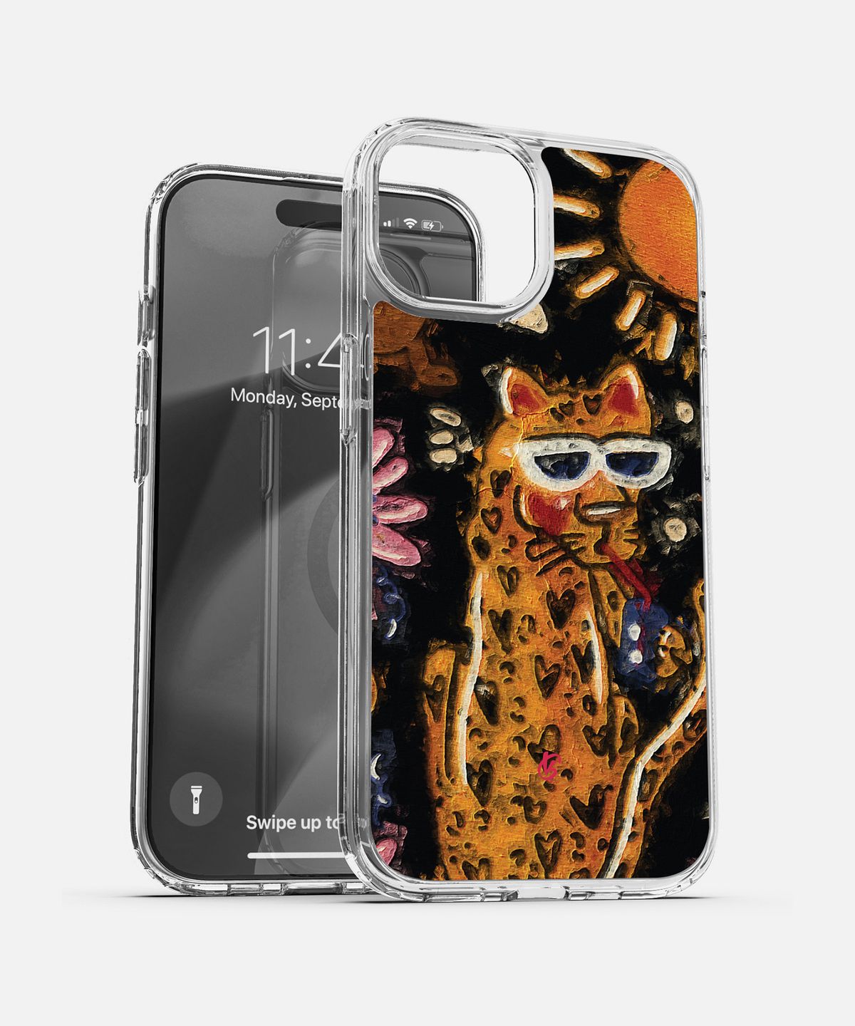 기키(GEEKY) [맥세이프/투명] Leopard Resting in the Jungle