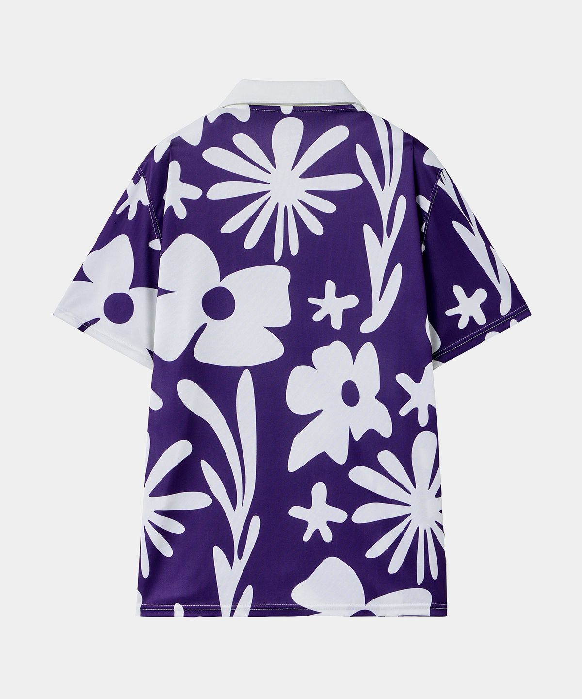 크루멤버스온리(CREW MEMBERS ONLY) RESORT SHIRT FLOWER PURPLE