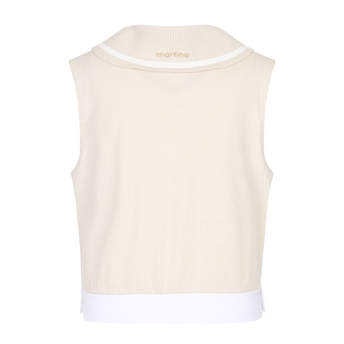 마틴골프(MARTINE GOLF) Seersucker Woven Vest_Beige