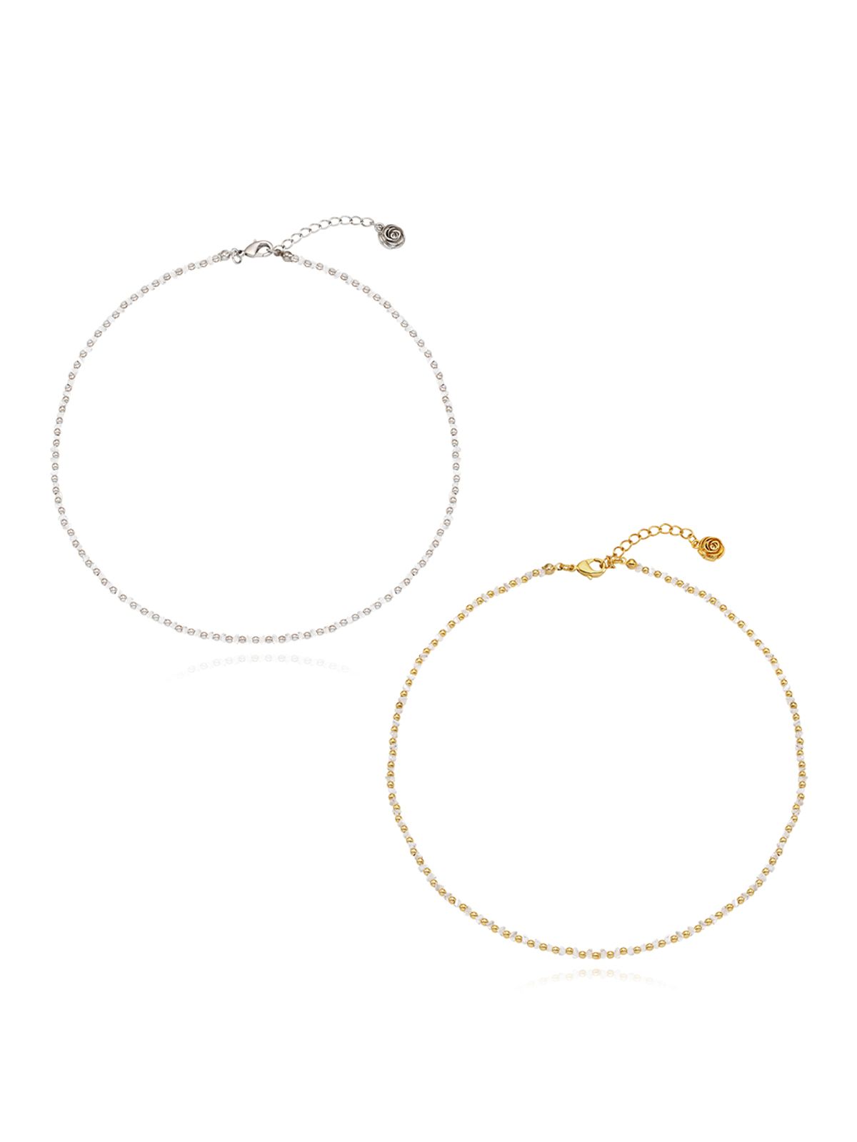 빈티지헐리우드(VINTAGE HOLLYWOOD) Crystal n Ball Necklace_VH2435NE003M