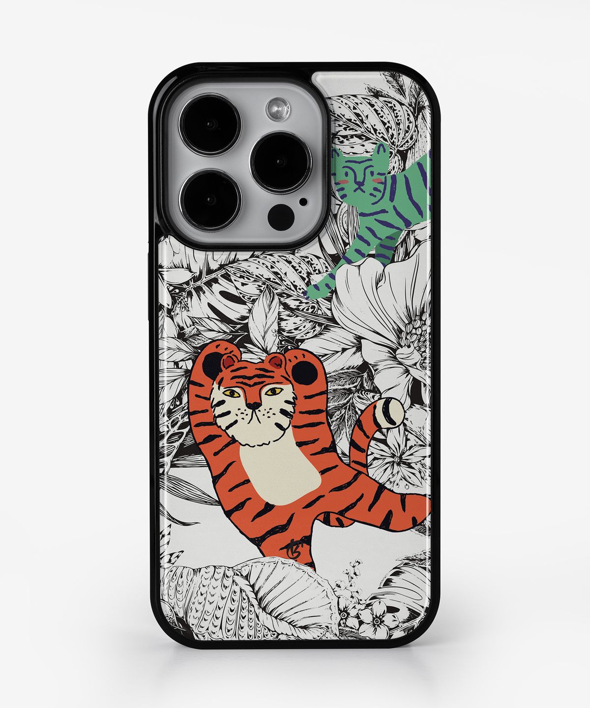 기키(GEEKY) [맥세이프 범퍼케이스] Funny Tigers garden Adventures