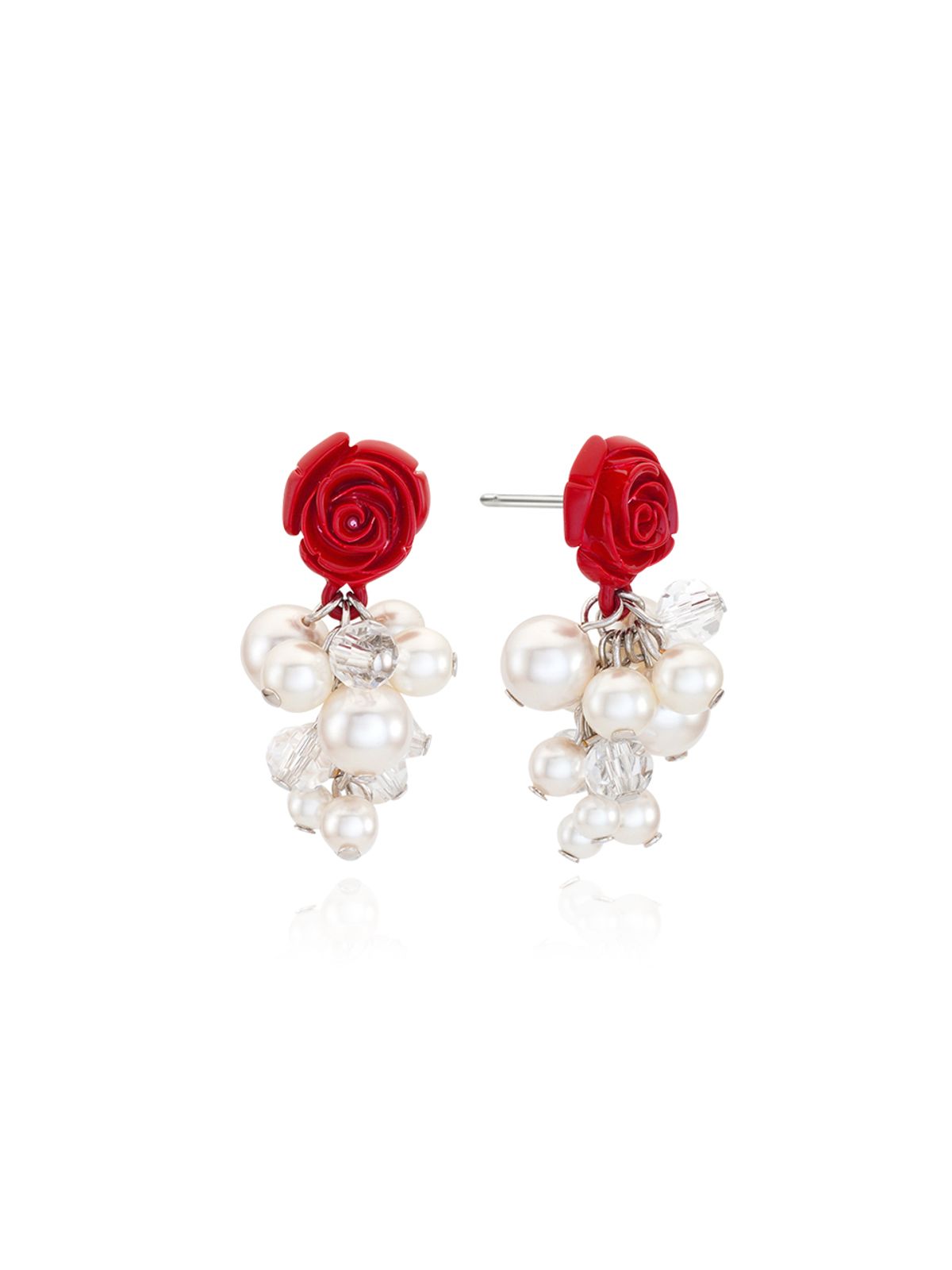 빈티지헐리우드(VINTAGE HOLLYWOOD) Rose Blossom Pearl Earrings_VH2435EA005M