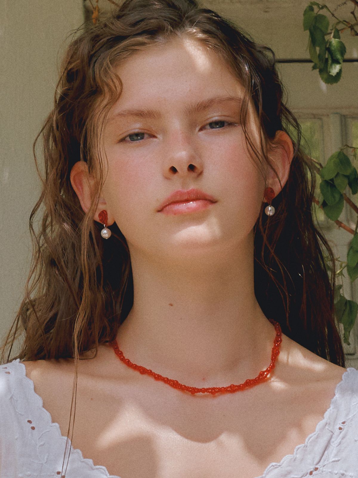 빈티지헐리우드(VINTAGE HOLLYWOOD) Rose Pearl Earrings_VH2435EA004M