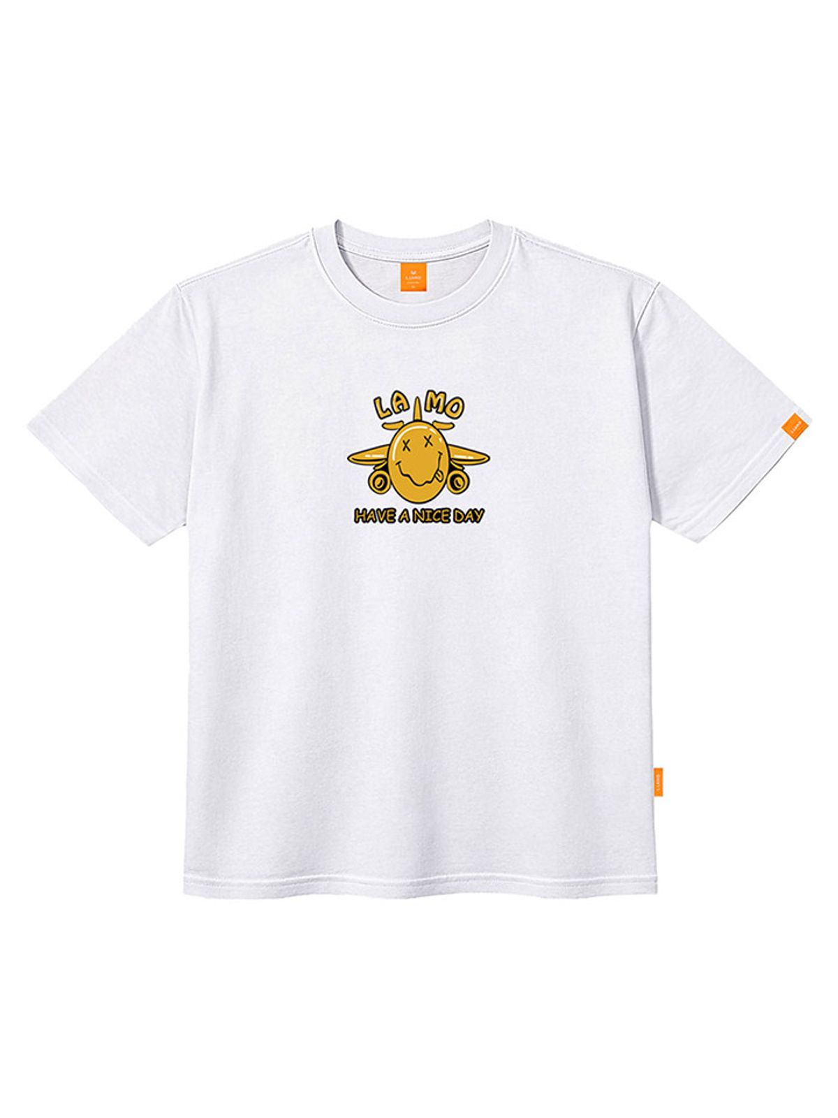 엘라모(LLAMO) 나이스데이 반팔티셔츠 남녀공용 빅사이즈 S~4XL