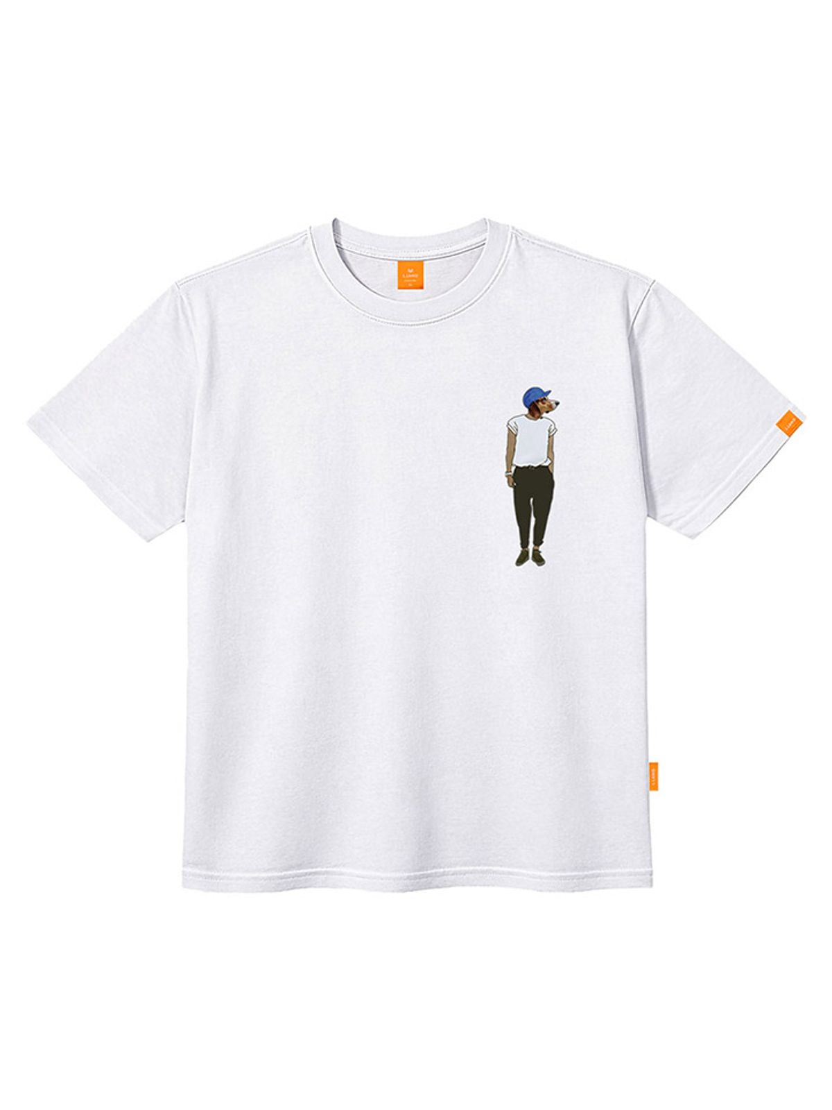 엘라모(LLAMO) 도그맨 반팔티셔츠 남녀공용 빅사이즈 S~4XL