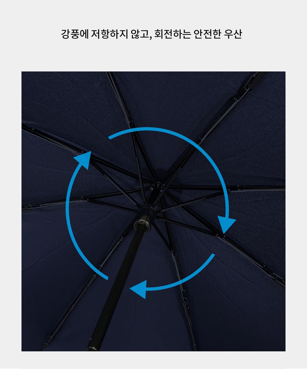 워터프론트(WATERFRONT) 스핀캐노피 자외선 차단 8K 3단 수동 양우산