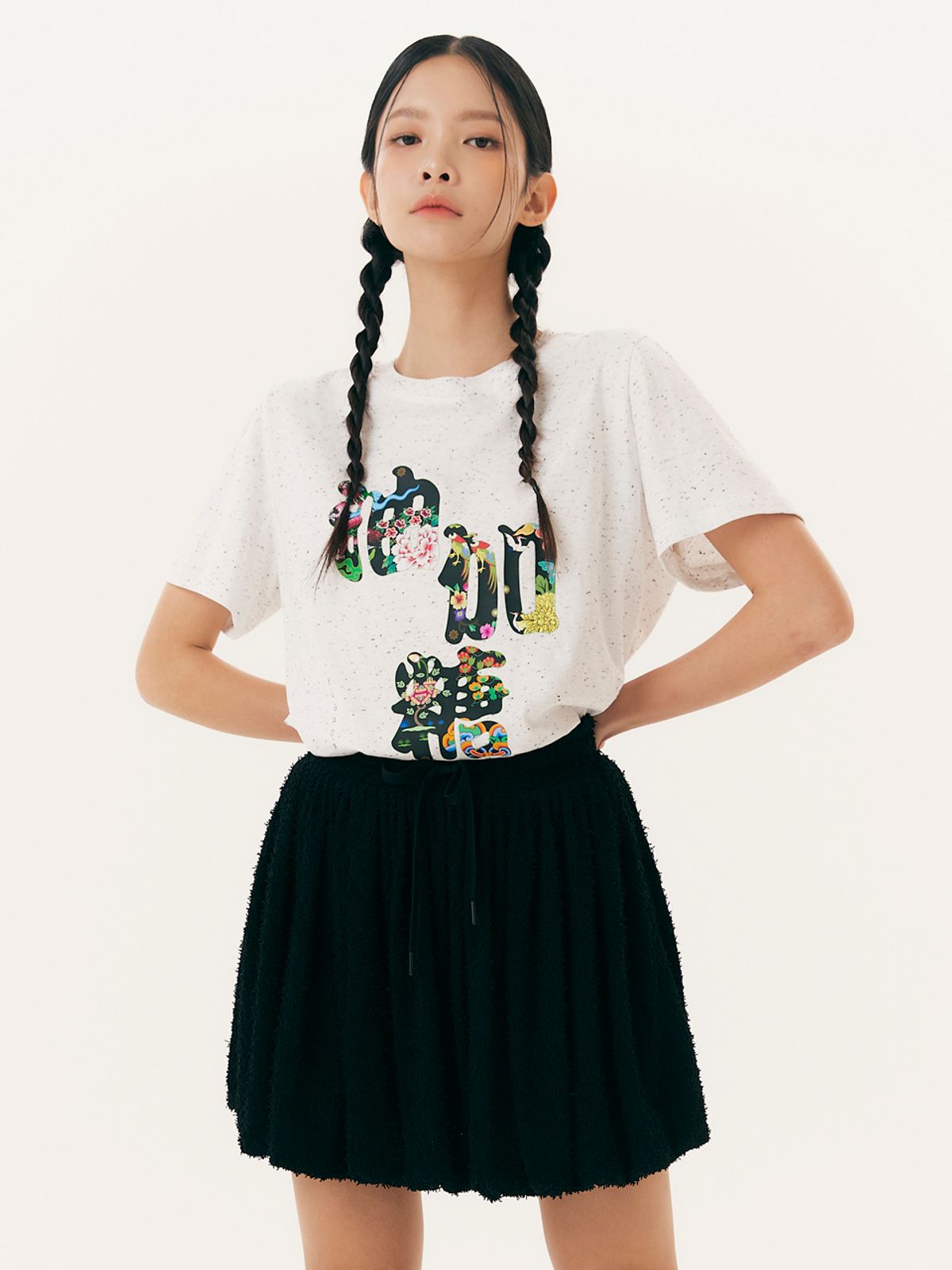유가당(YUGADANG) Balloon mini skirt_black