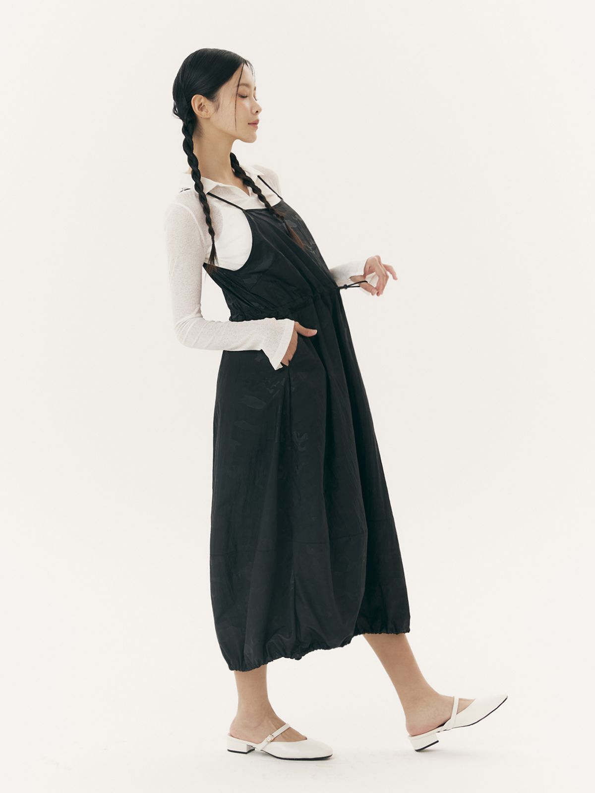 유가당(YUGADANG) Slip balloon dress_camouflage