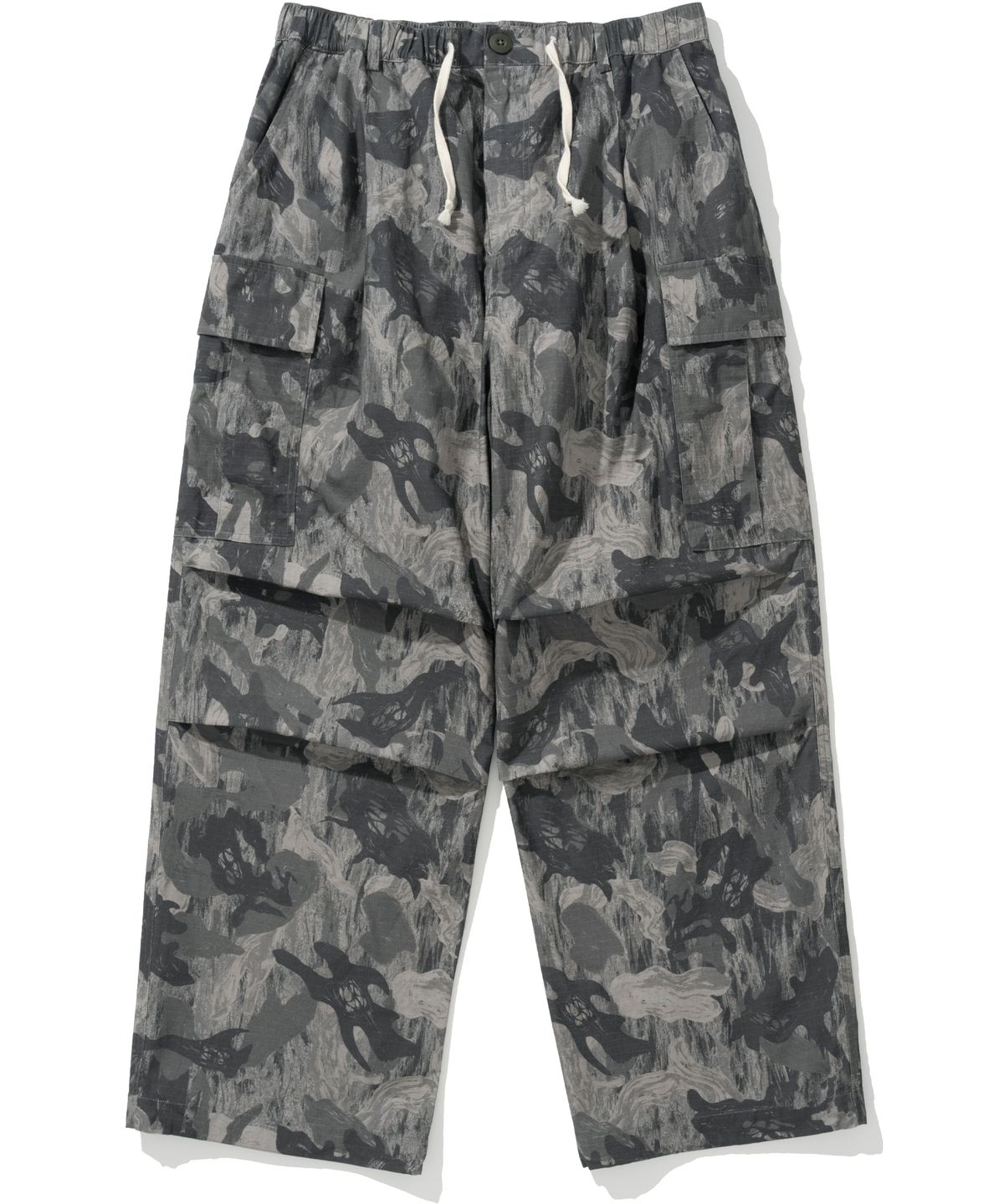 낫포너드(NOT4NERD) Camo Ripstop Utility Cargo Pants - Grey