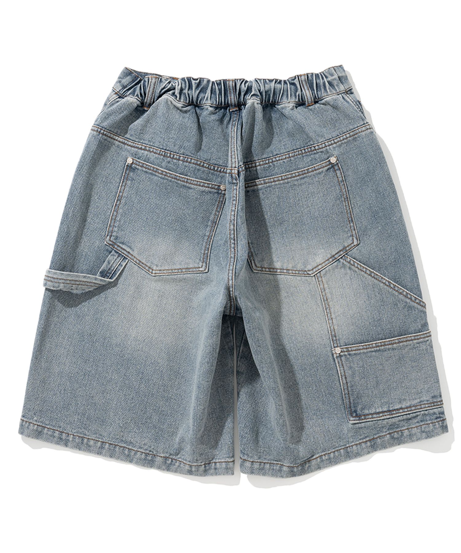 MUSINSA公式 | NOT4NERD N4ND Carpenter Bermuda Denim Shorts - Deep Blue