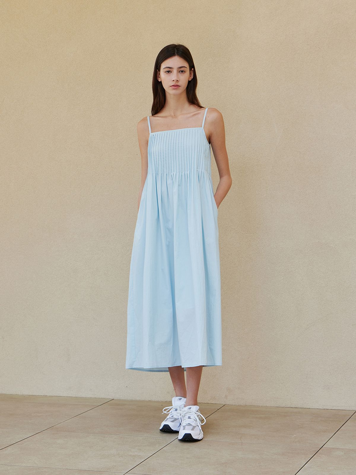 스텝어라운드(STEP AROUND) Pin vacance dress_SKY BLUE
