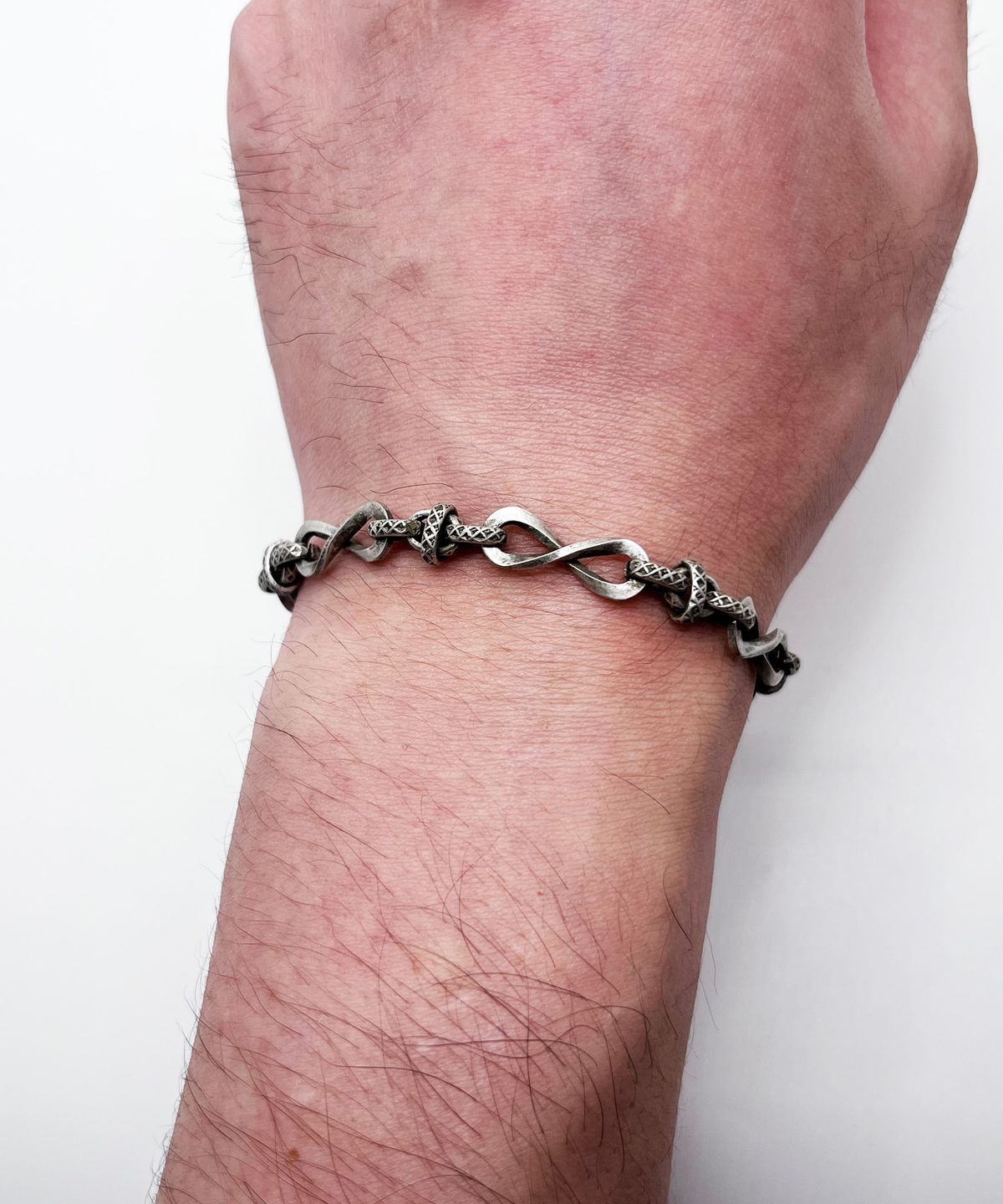 섹스토(SEXTO) [팔찌][써지컬스틸]831 Chain Bracelet Vintage Silver