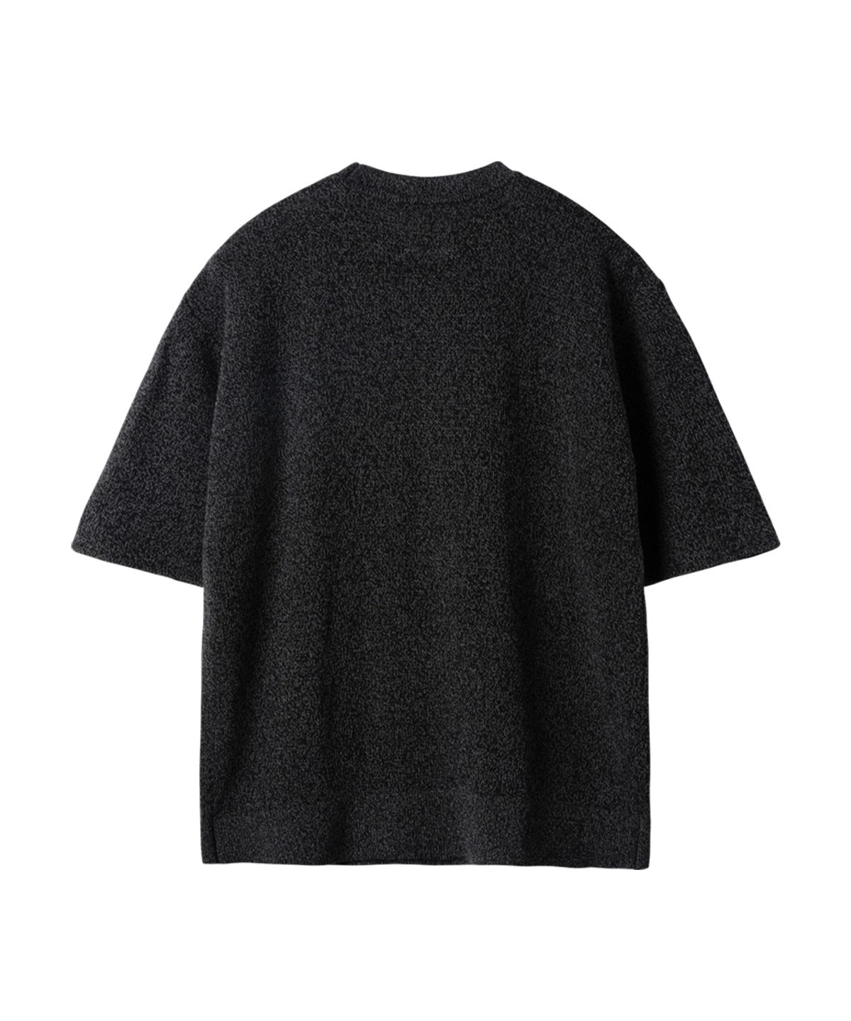 러프사이드(ROUGHSIDE) Webby Half knit Ash Black