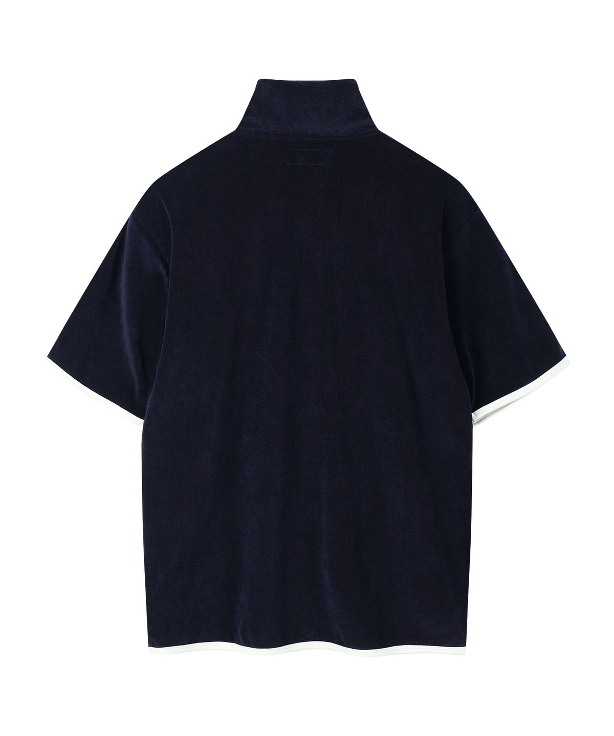 유니드가먼츠(YOUNEEDGARMENTS) 테리 s/s 하프 집 (네이비)