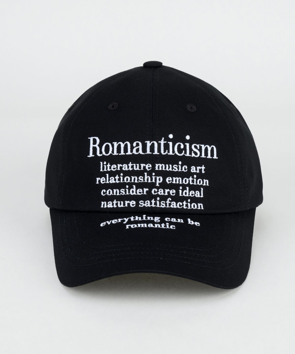 속담(SOKDAM) 낭만주의(romanticism) 볼캡 블랙