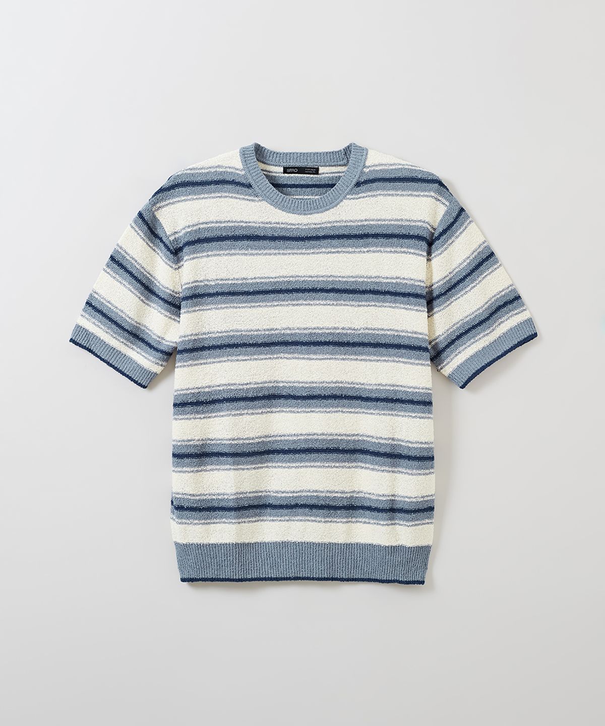 스파오(SPAO) 부클 라운드넥 반팔니트_SPKWE26M09