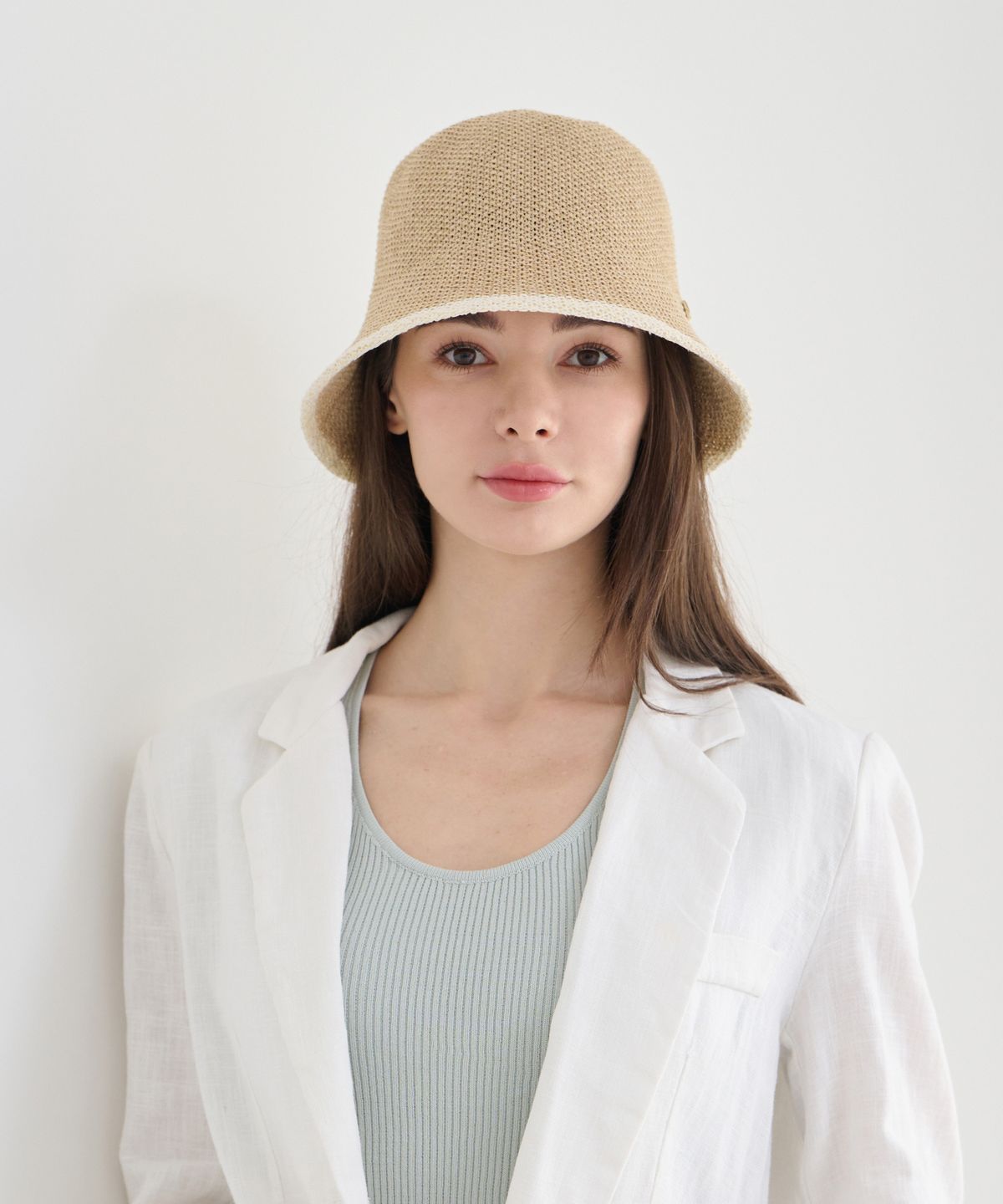 코이프(COIF) 배색 코튼 버킷햇 CF081HT063