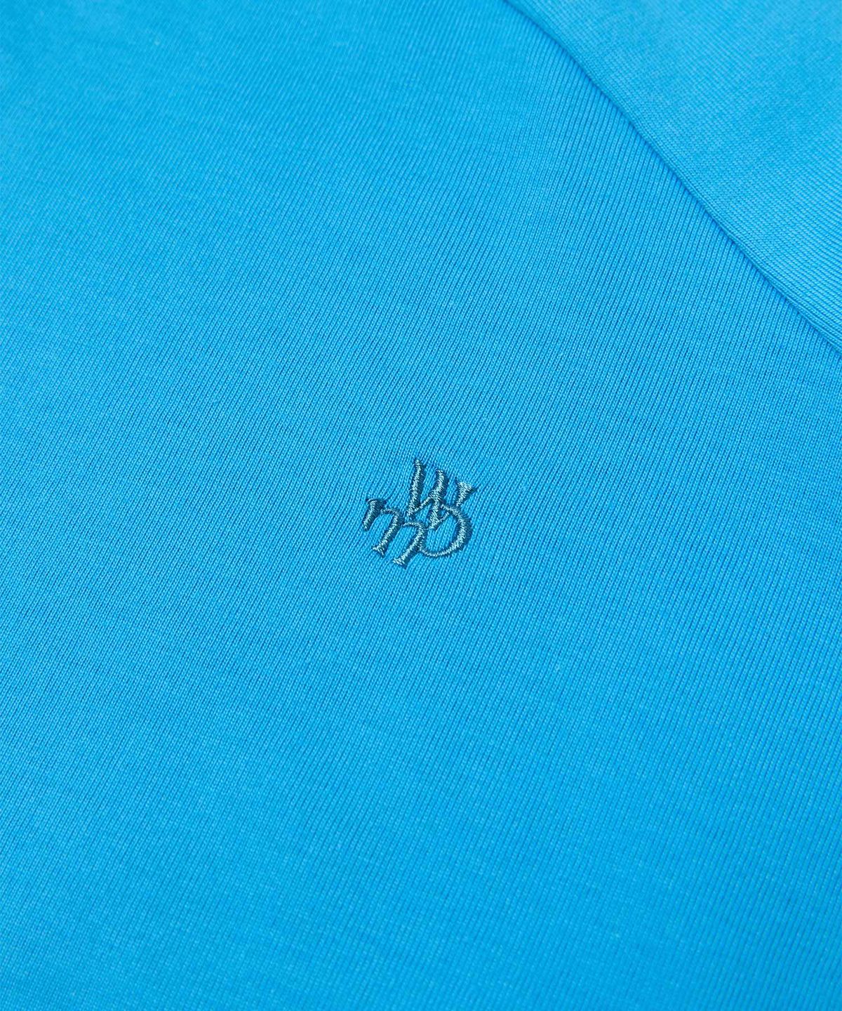 더블유엠씨(WMC) 심플 프렌치캣 티셔츠_BLUE