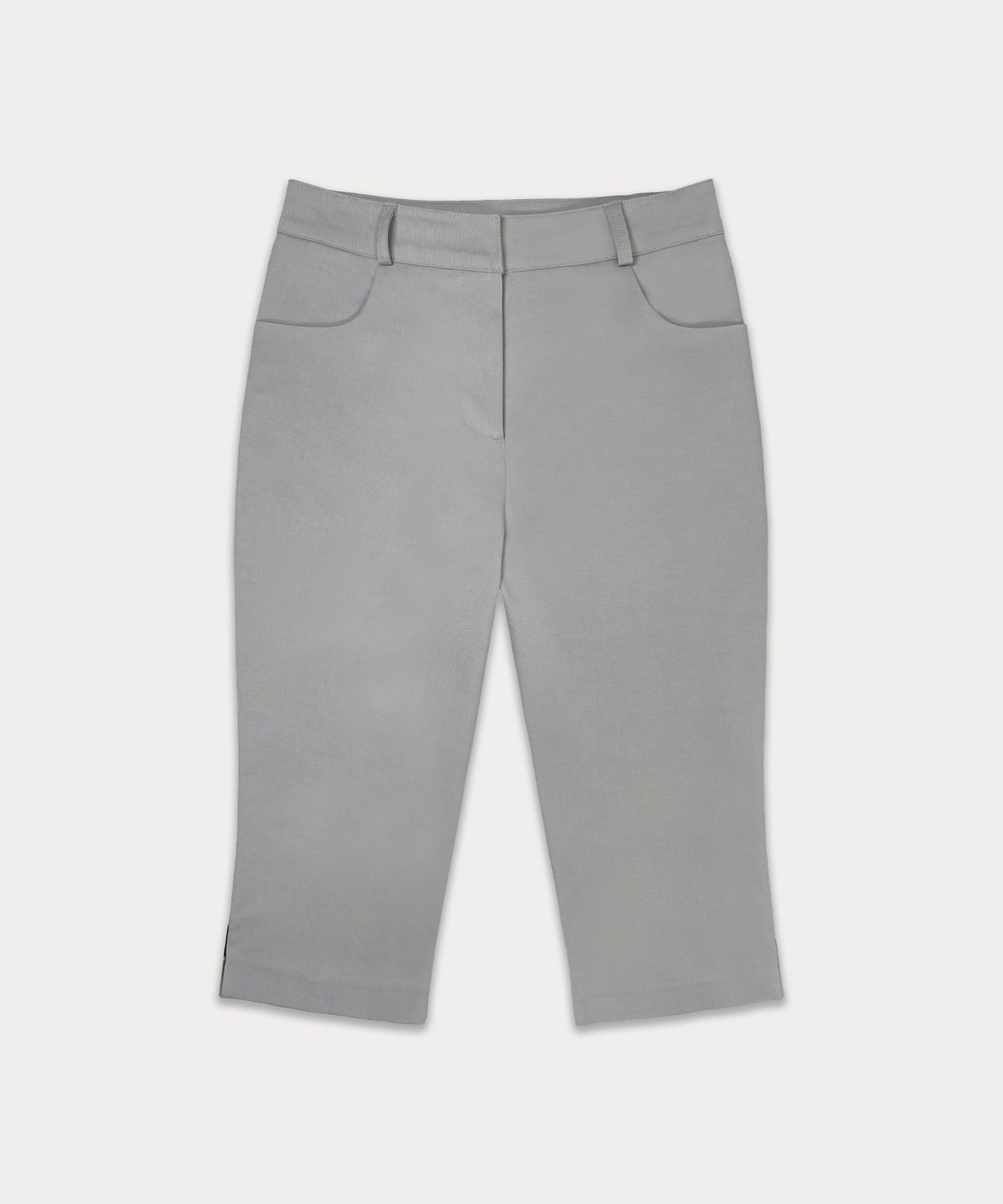 썸웨어버터(SOMEWHEREBUTTER) Slit Biker Pants - Light Grey