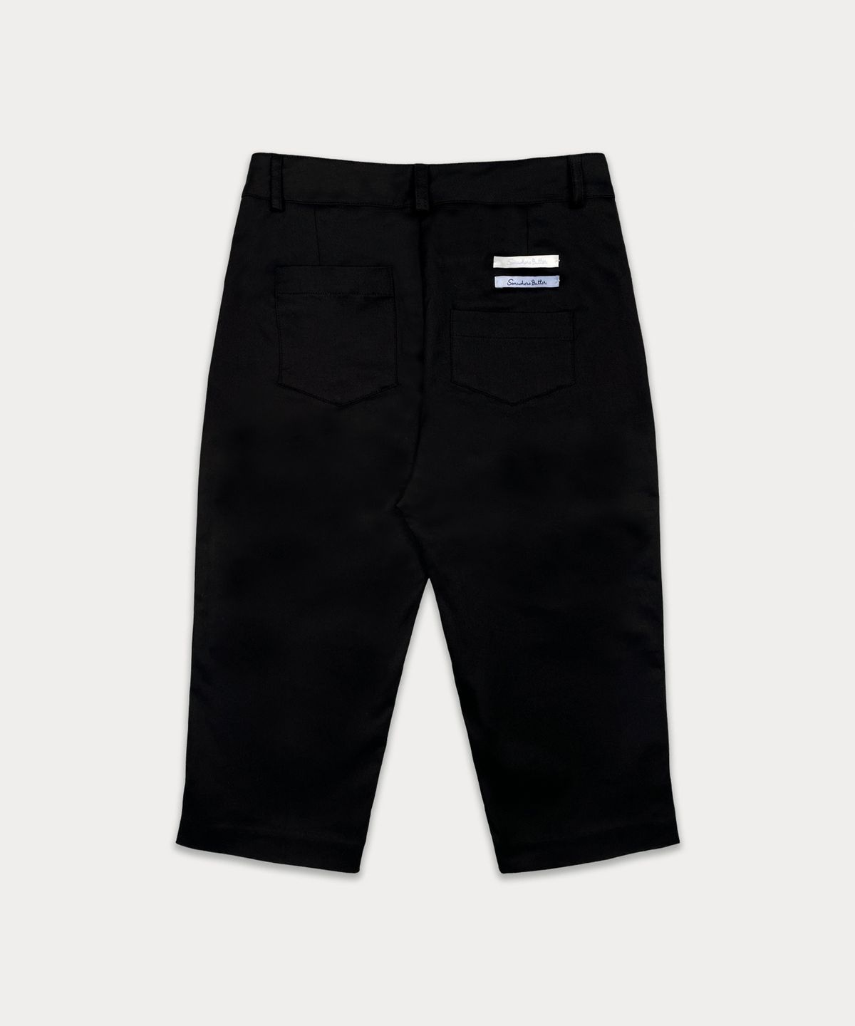 썸웨어버터(SOMEWHEREBUTTER) Slit Biker Pants - Black