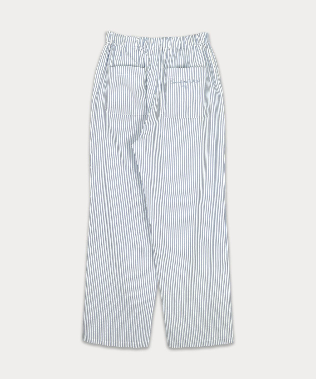 썸웨어버터(SOMEWHEREBUTTER) Summer Stripe Pants - Light Blue