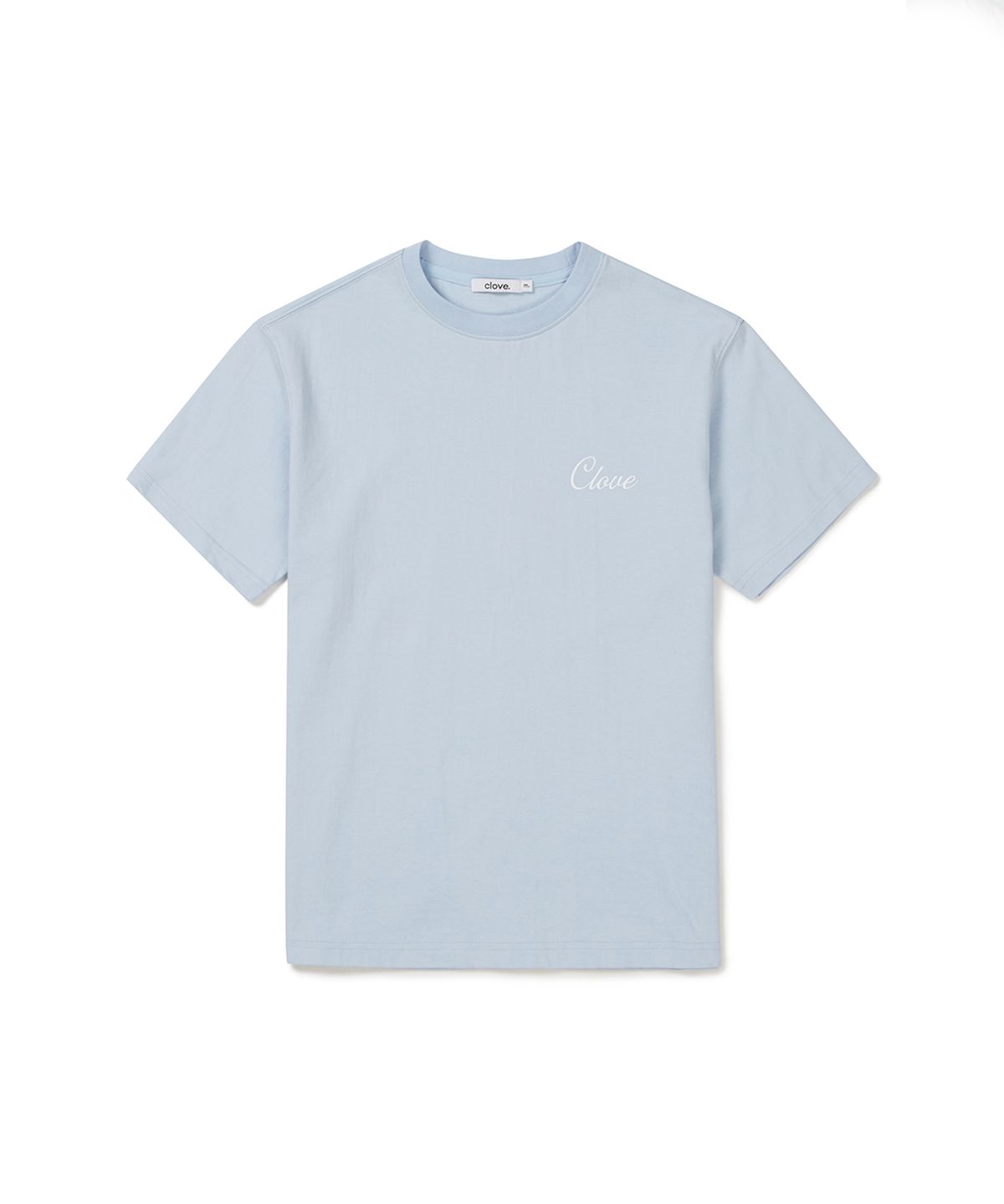 클로브(CLOVE) [24SS clove] Palm Tree T-Shirt (Sky Blue)