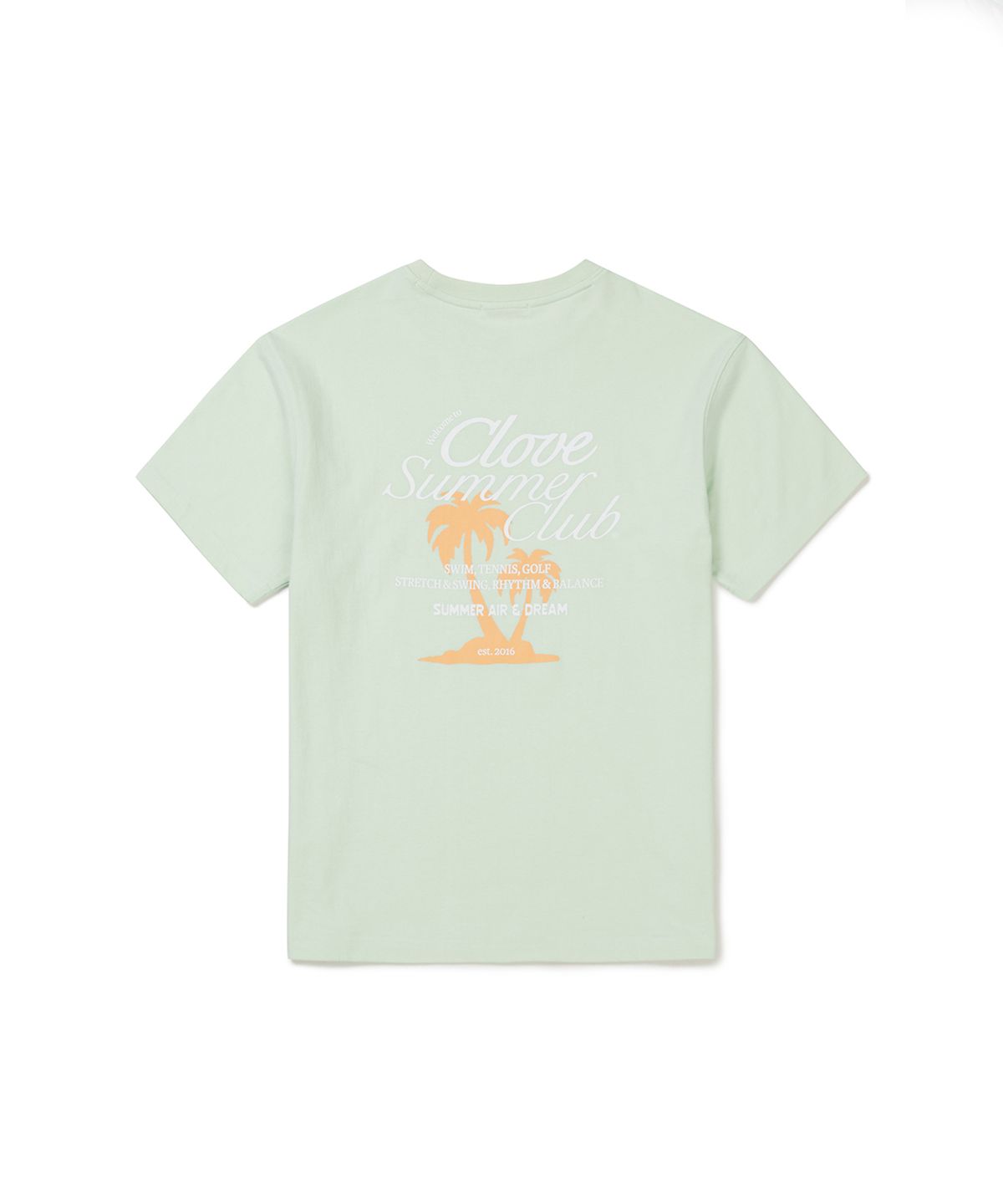 클로브(CLOVE) [24SS clove] Palm Tree T-Shirt (Mint)