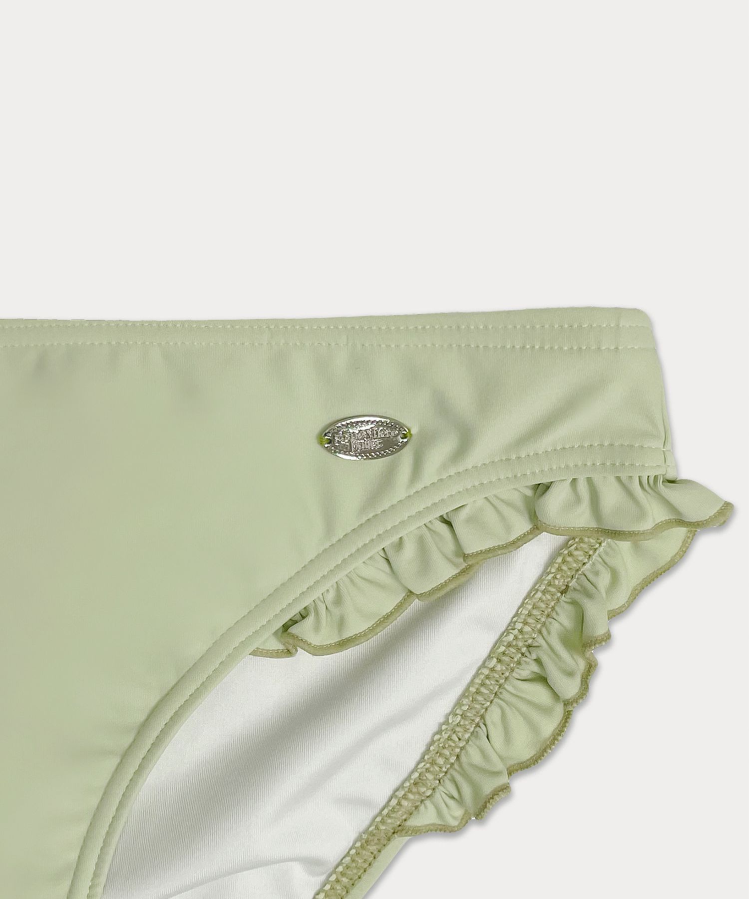MUSINSA | SOMEWHEREBUTTER Frill pendant bikini - Mint
