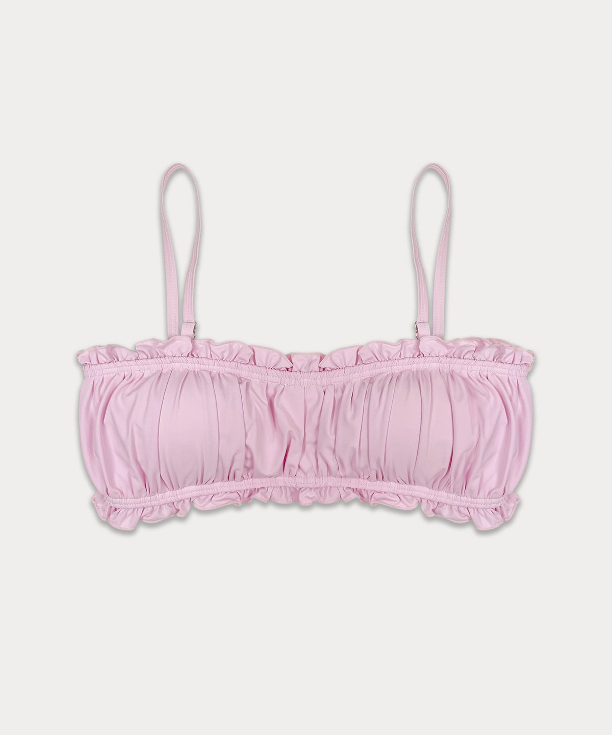 썸웨어버터(SOMEWHEREBUTTER) Frill pendant bikini - Pink