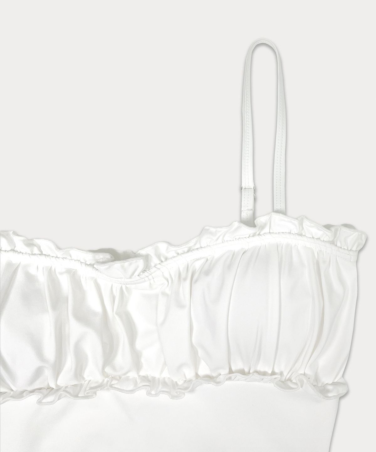 썸웨어버터(SOMEWHEREBUTTER) Frill pendant swimsuit - Ivory