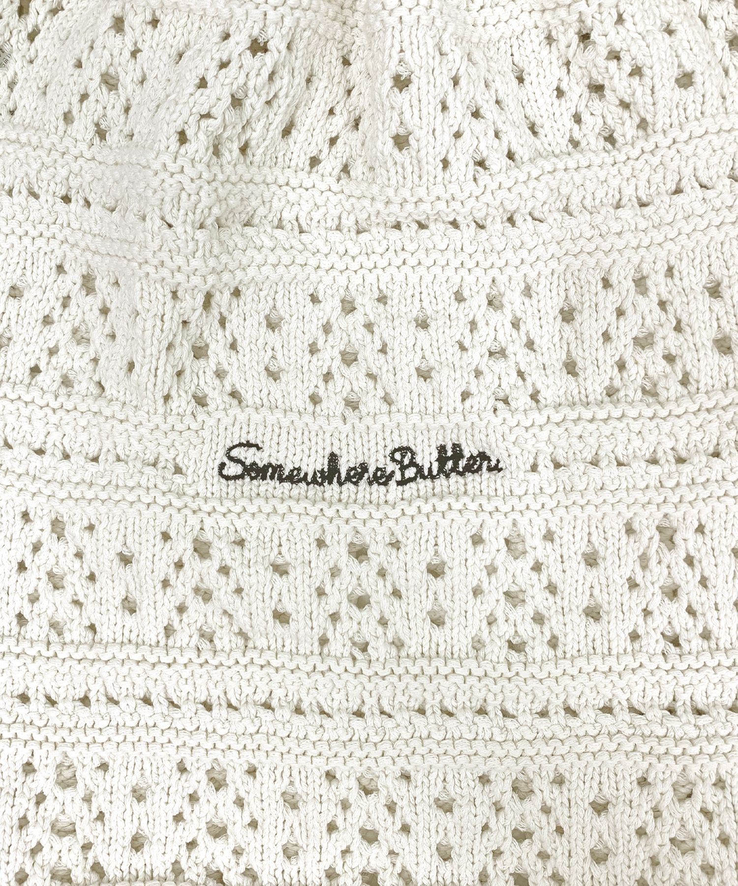 MUSINSA | SOMEWHEREBUTTER Yogurt Knit String Bag - 4color