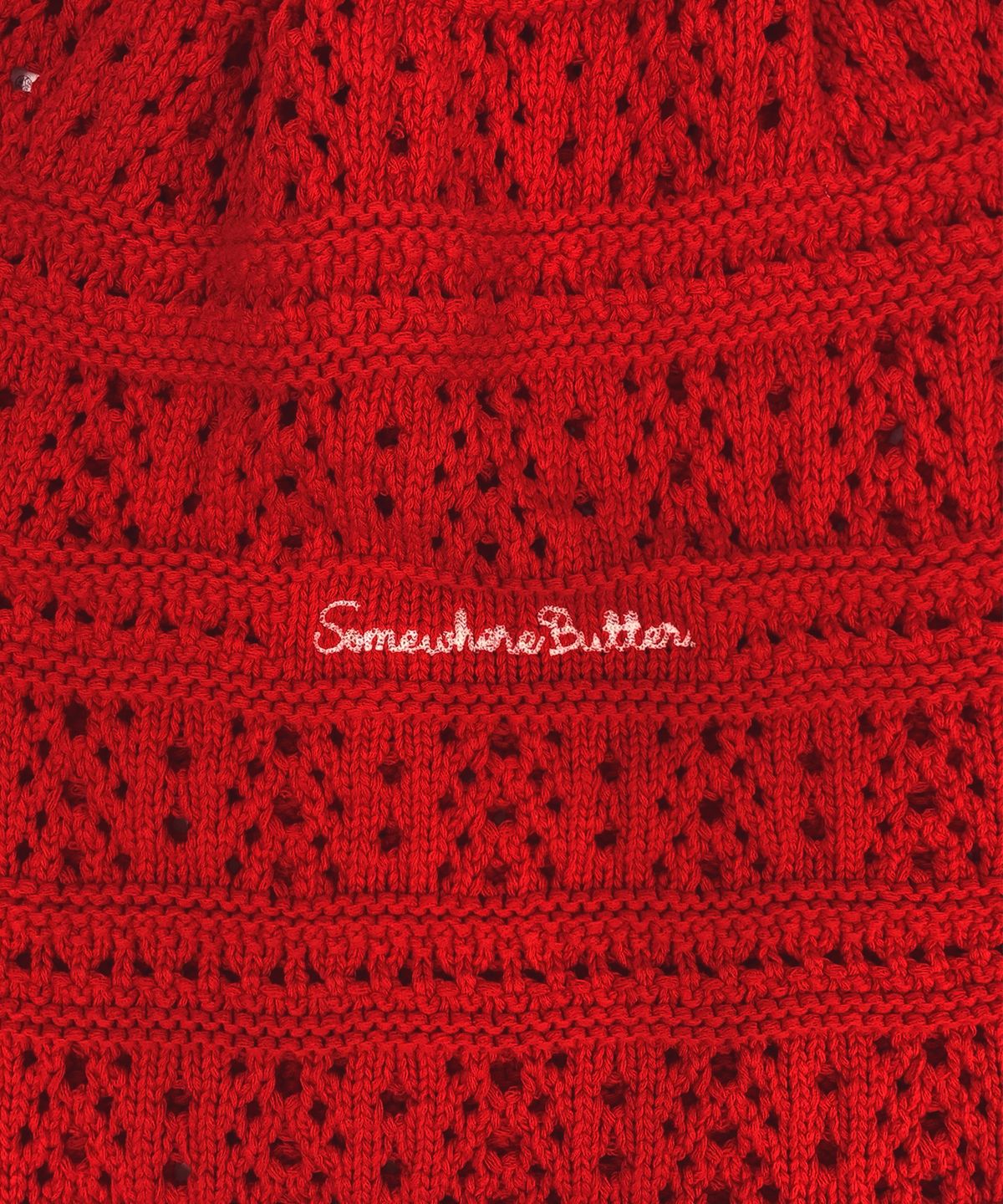 썸웨어버터(SOMEWHEREBUTTER) Yogurt Knit String Bag - 4color