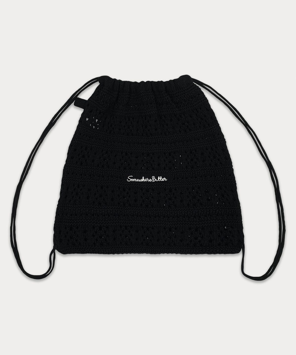 썸웨어버터(SOMEWHEREBUTTER) Yogurt Knit String Bag - 4color
