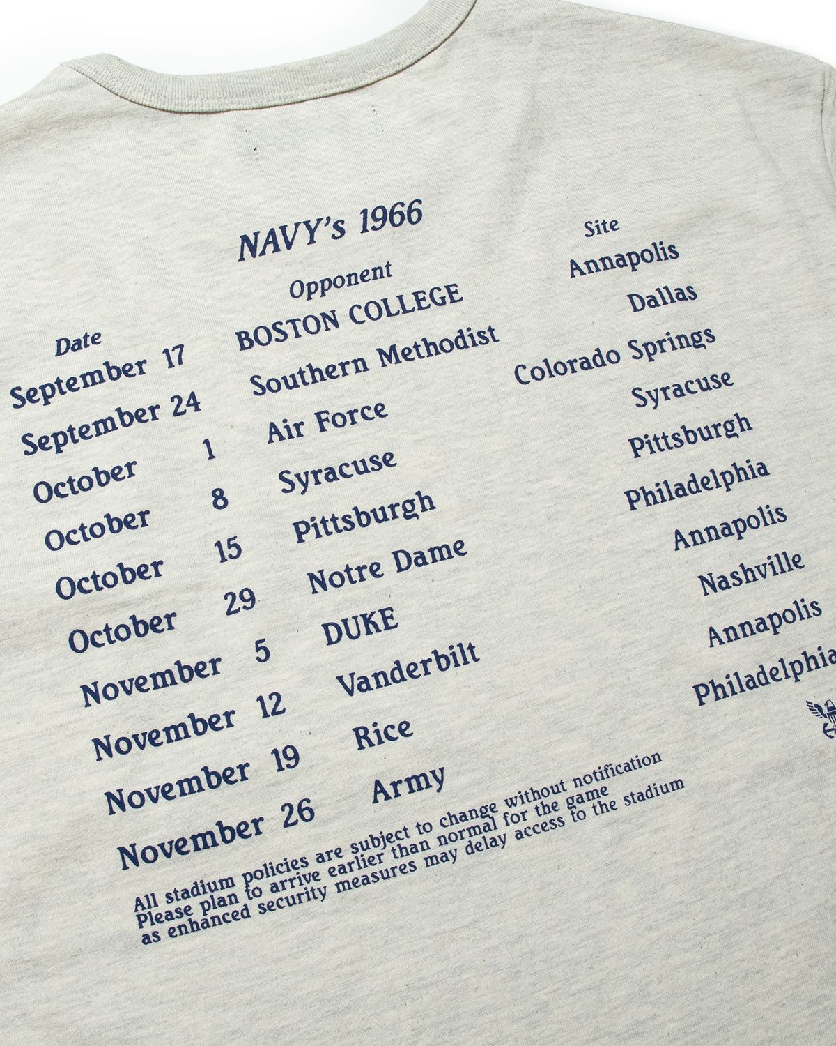 딤스킨(DIMSKIN) NAVYs 1966 TEE_1% OATMEAL