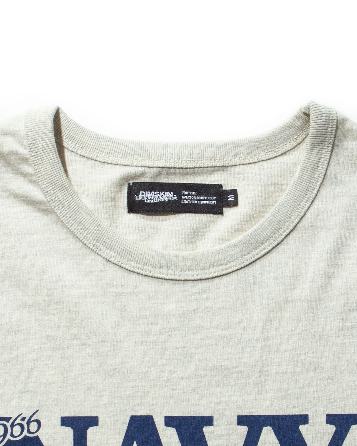 딤스킨(DIMSKIN) NAVYs 1966 TEE_1% OATMEAL