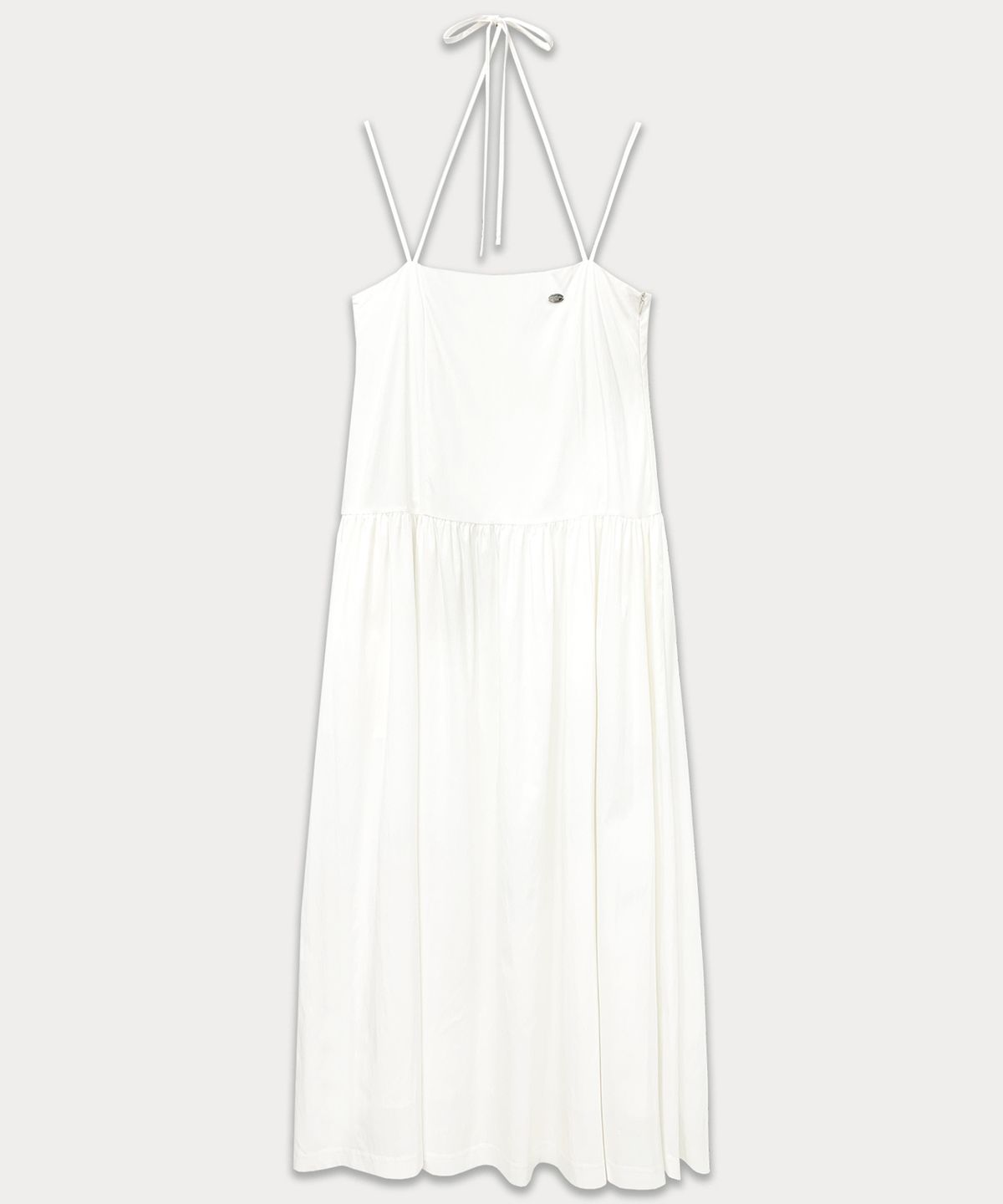 썸웨어버터(SOMEWHEREBUTTER) Halter Neck Long Dress - Ivory