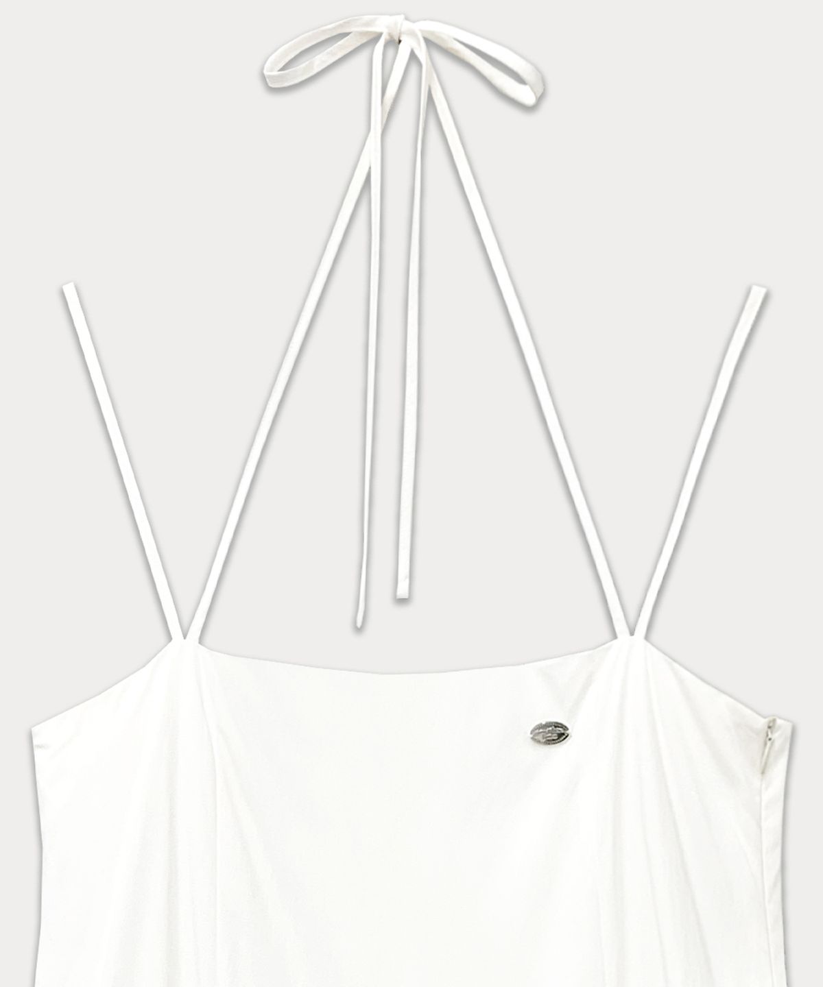 썸웨어버터(SOMEWHEREBUTTER) Halter Neck Long Dress - Ivory