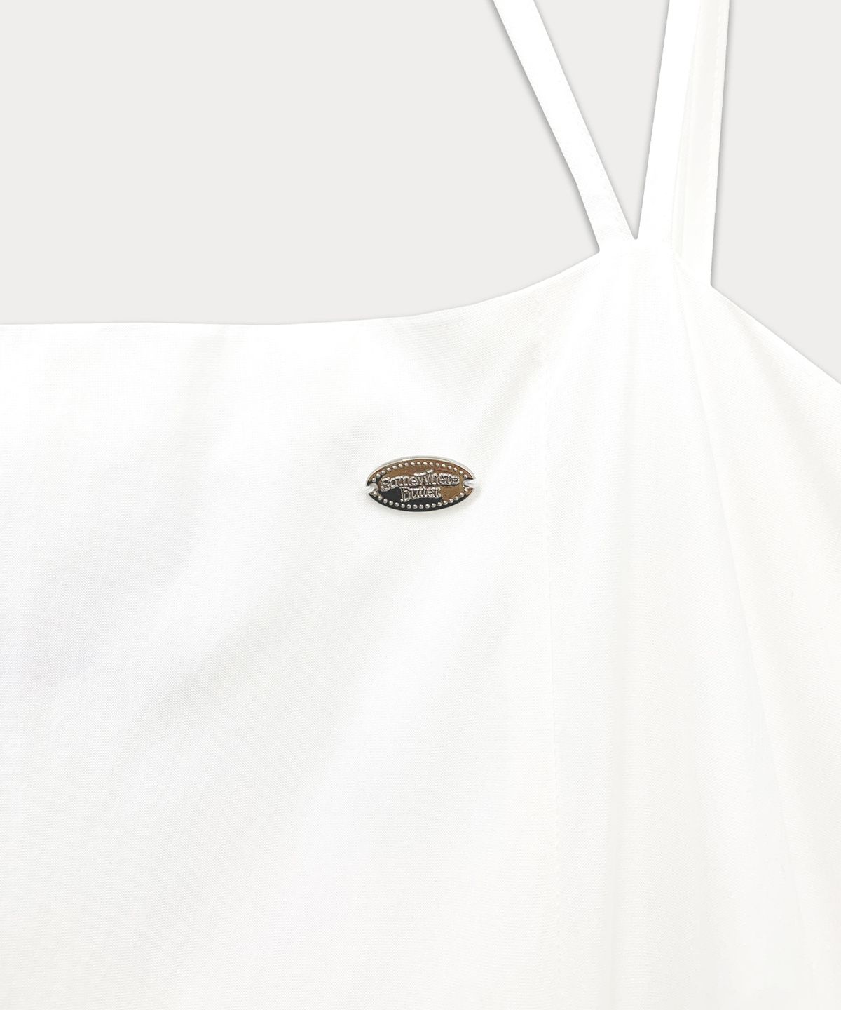 썸웨어버터(SOMEWHEREBUTTER) Halter Neck Long Dress - Ivory