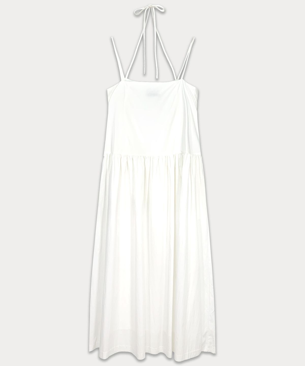 썸웨어버터(SOMEWHEREBUTTER) Halter Neck Long Dress - Ivory